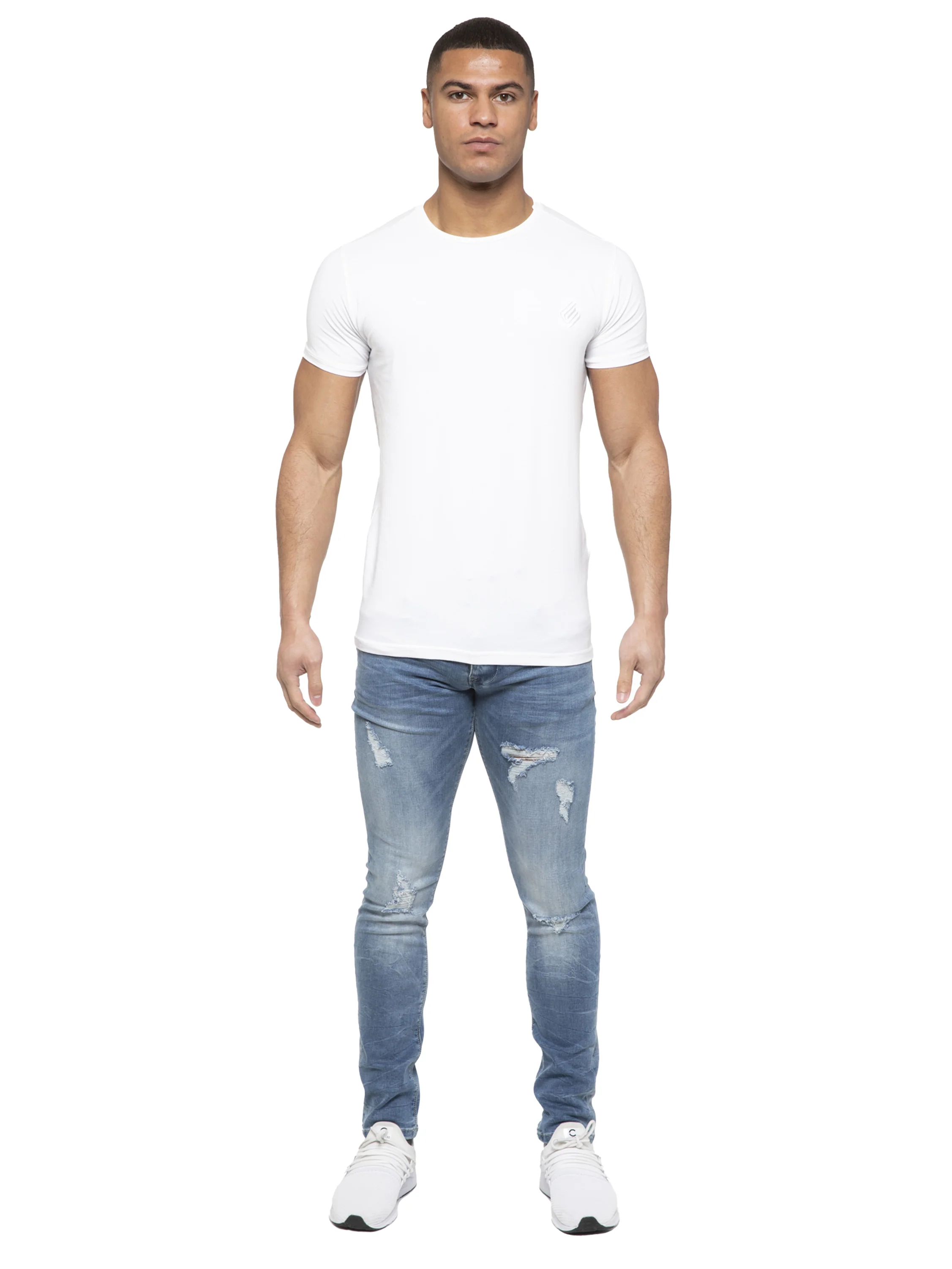 ETO | Mens Designer Hyperstretch Skinny Fit Distressed Jeans - Image 13