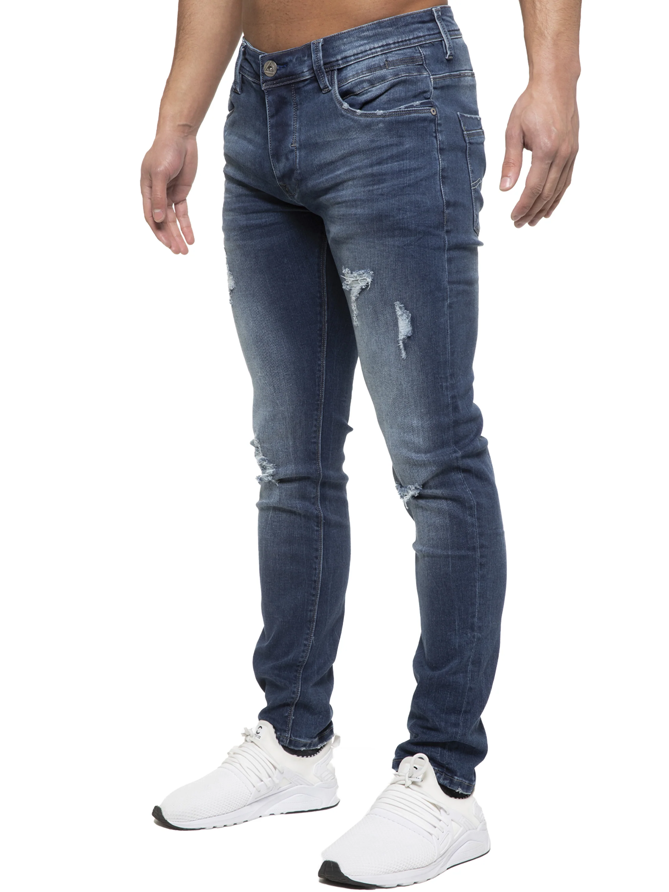 ETO | Mens Designer Hyperstretch Skinny Fit Distressed Jeans - Image 15
