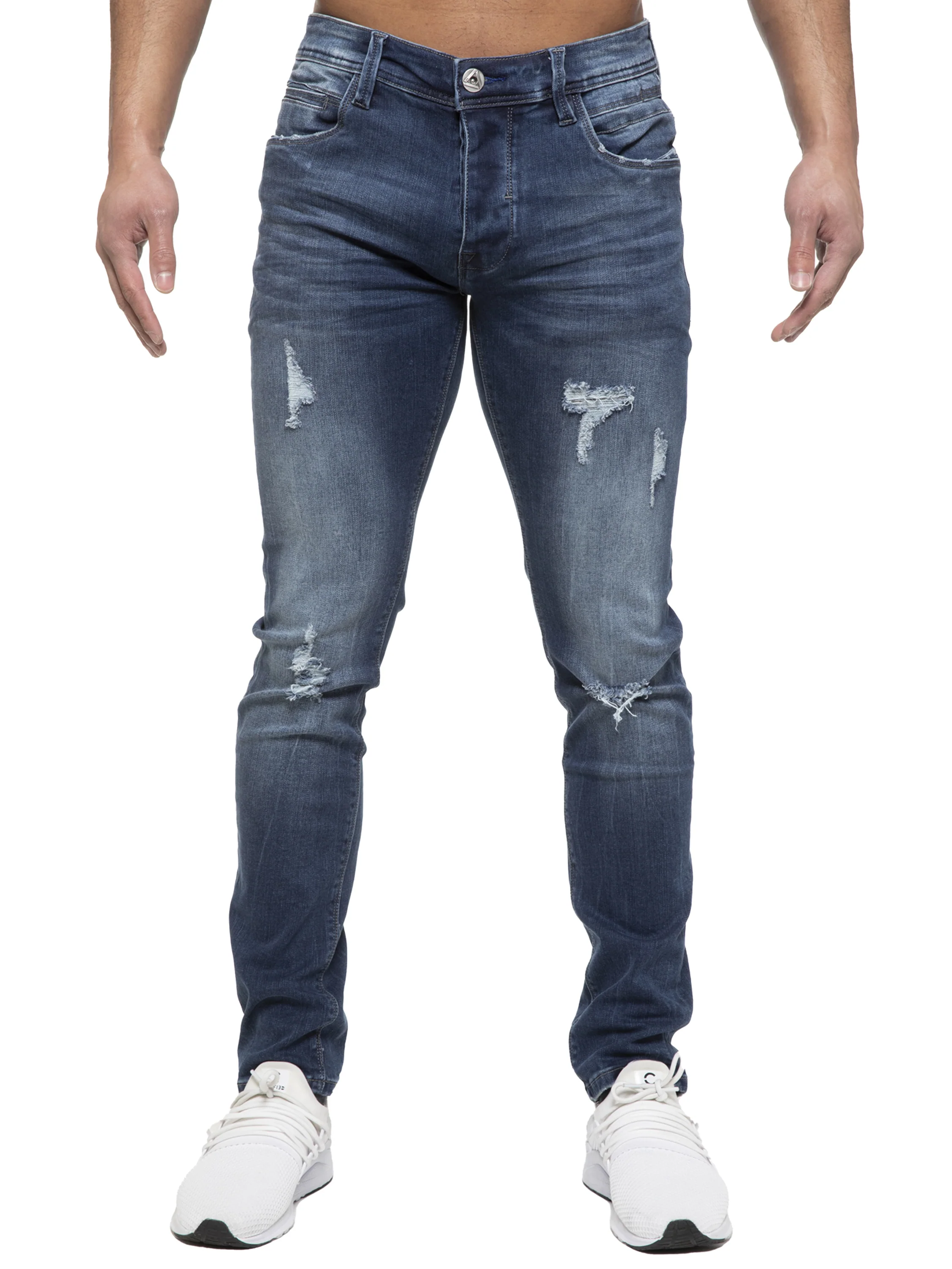 ETO | Mens Designer Hyperstretch Skinny Fit Distressed Jeans - Image 16