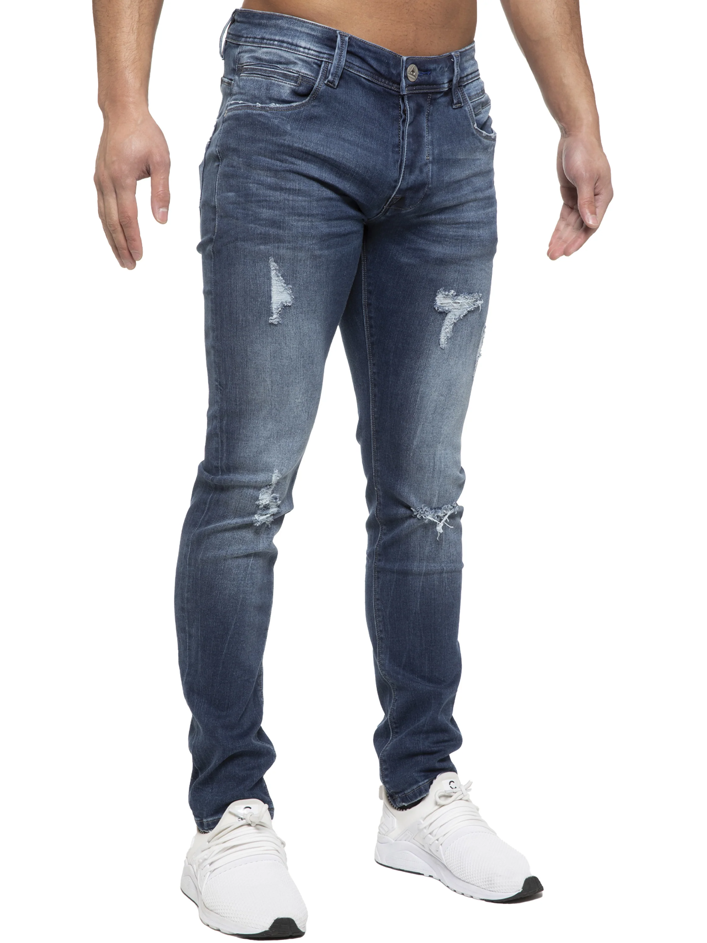 ETO | Mens Designer Hyperstretch Skinny Fit Distressed Jeans - Image 17