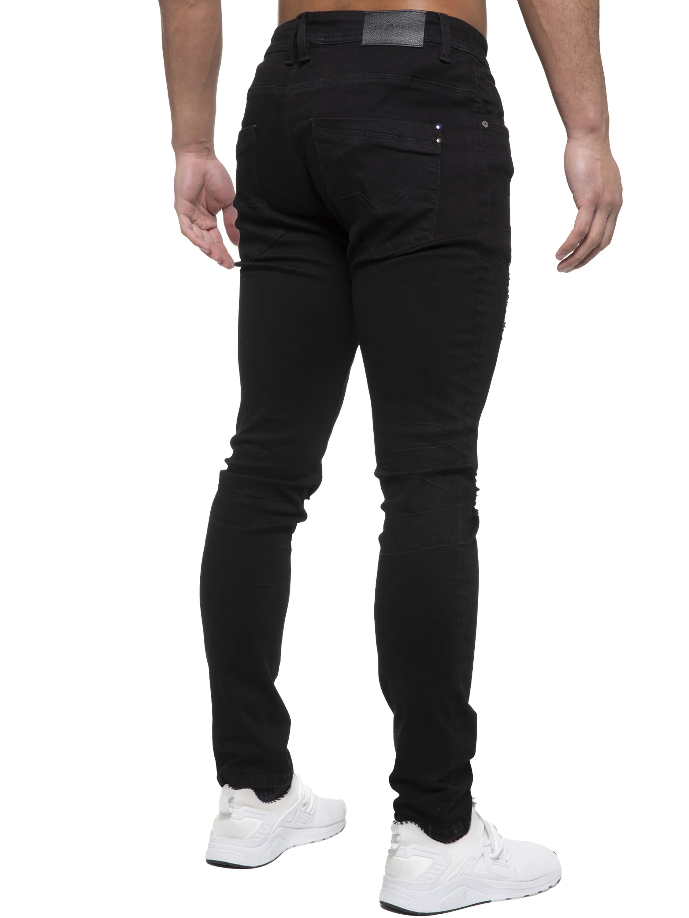 ETO | Mens Designer Hyperstretch Skinny Fit Distressed Jeans - Image 4