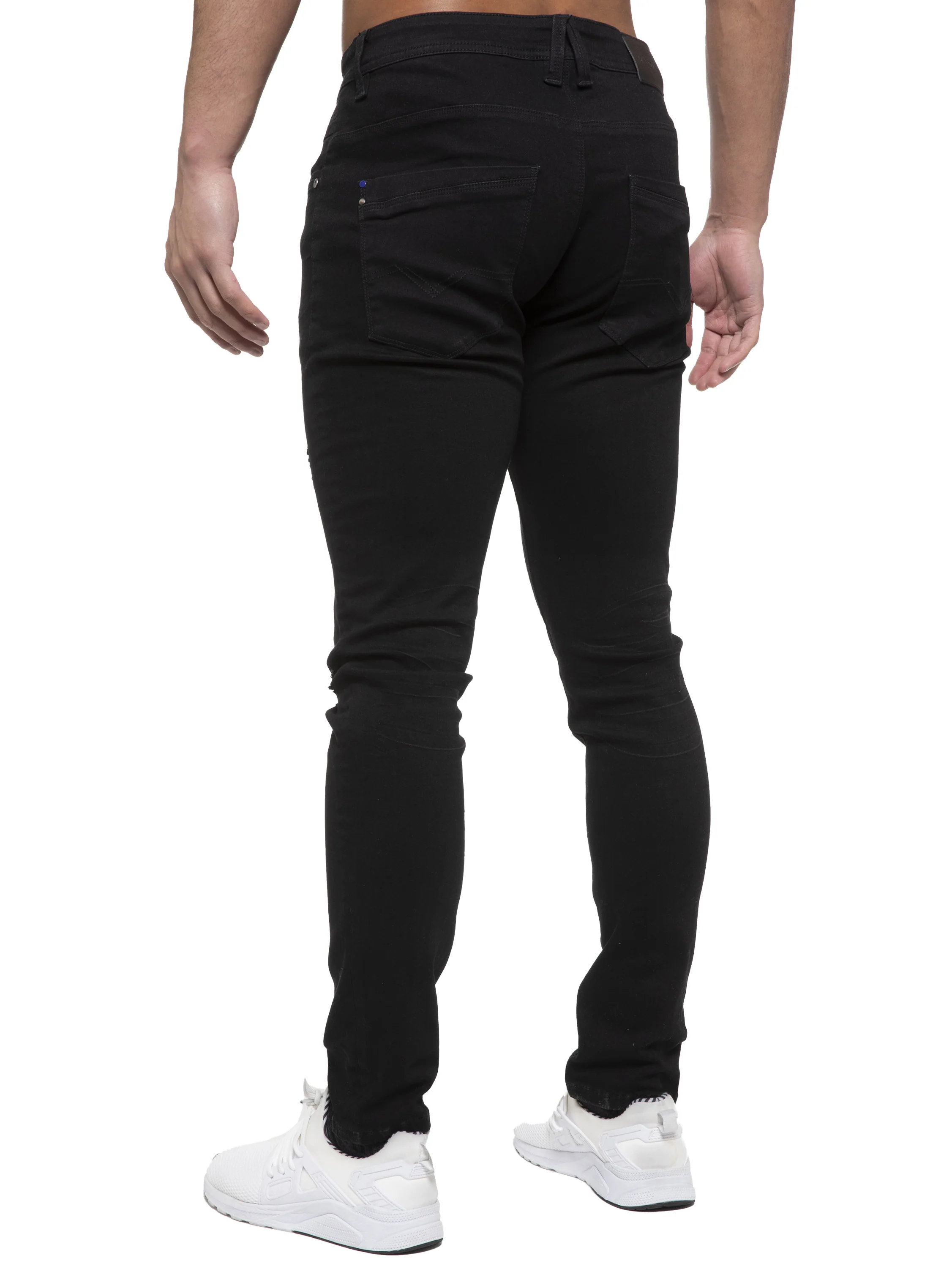 ETO | Mens Designer Hyperstretch Skinny Fit Distressed Jeans - Image 5