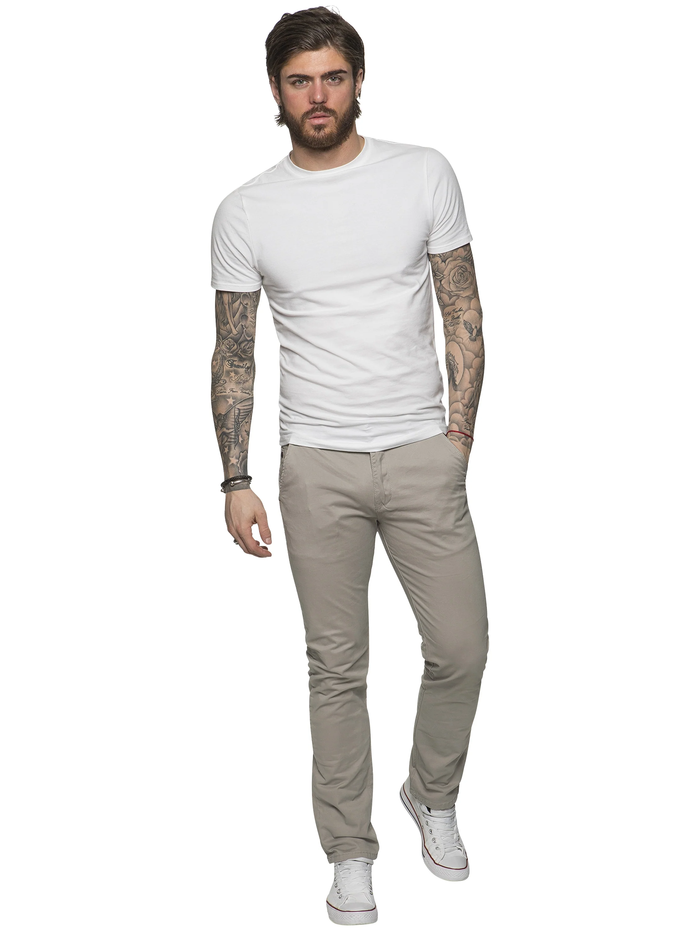 ETO | Mens Designer Tapered Fit Chinos - Image 3