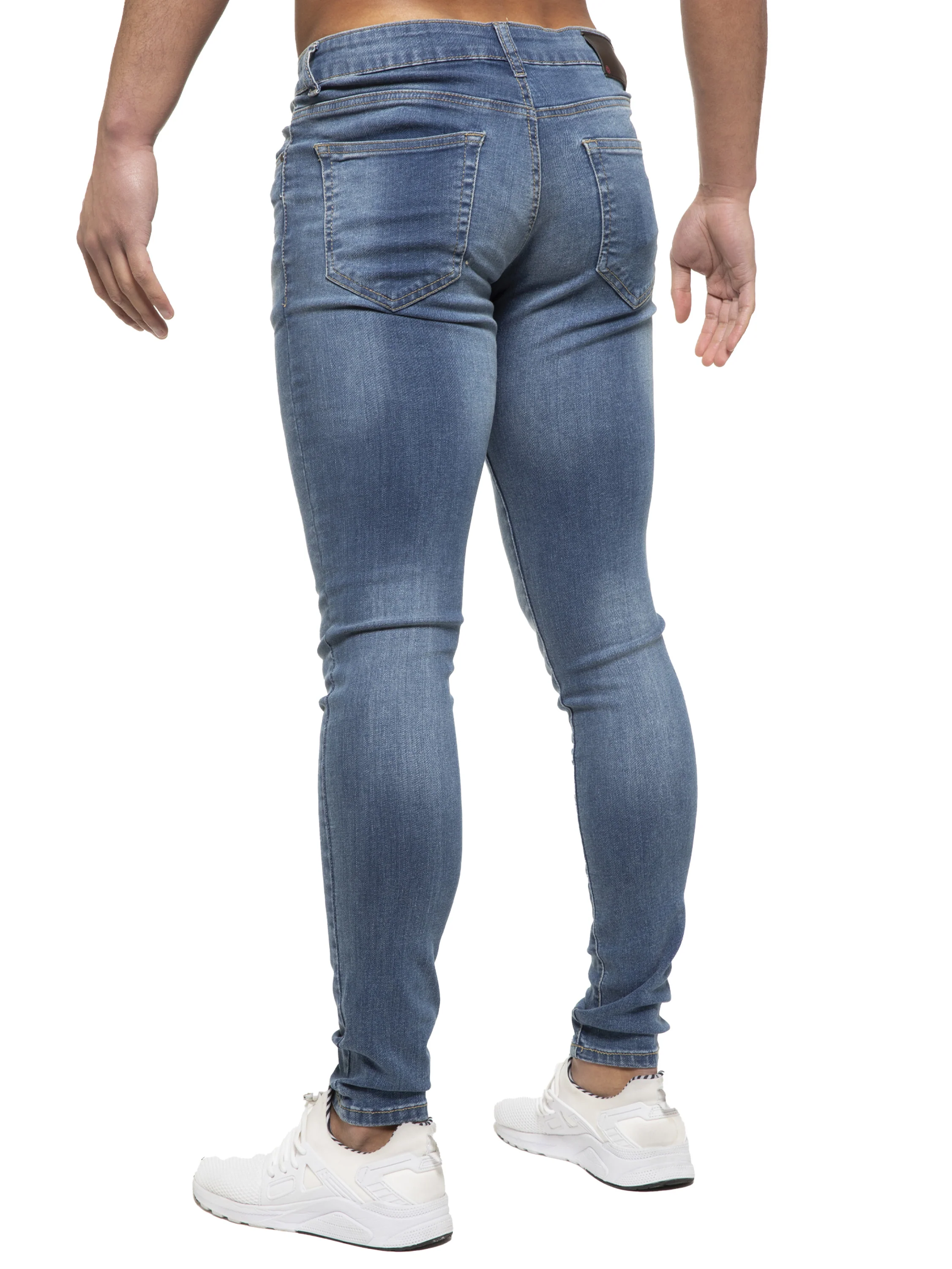 ETO | Mens Designer Slim Skinny Fit Stretch Jeans - Image 12