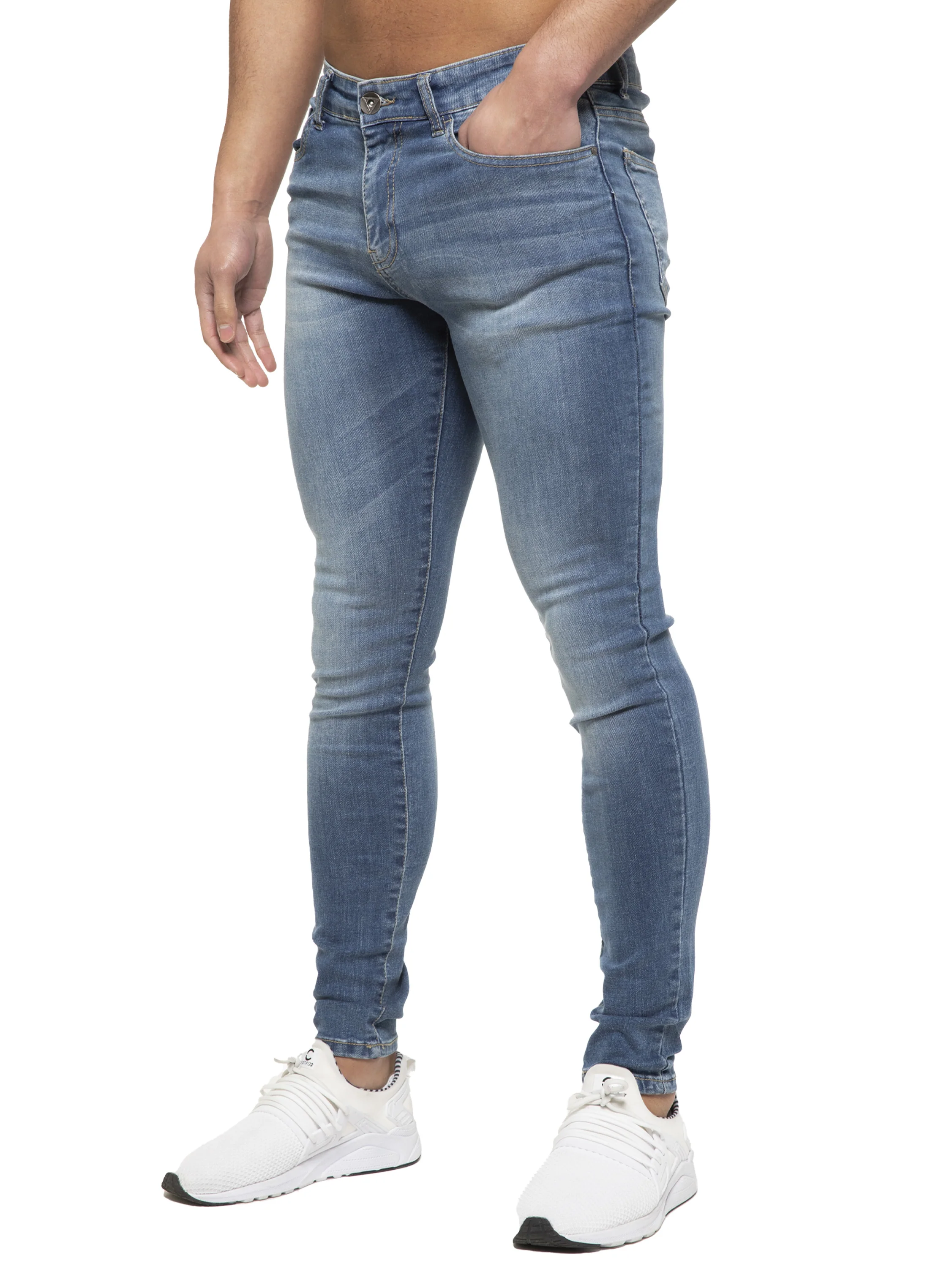 ETO | Mens Designer Slim Skinny Fit Stretch Jeans - Image 13