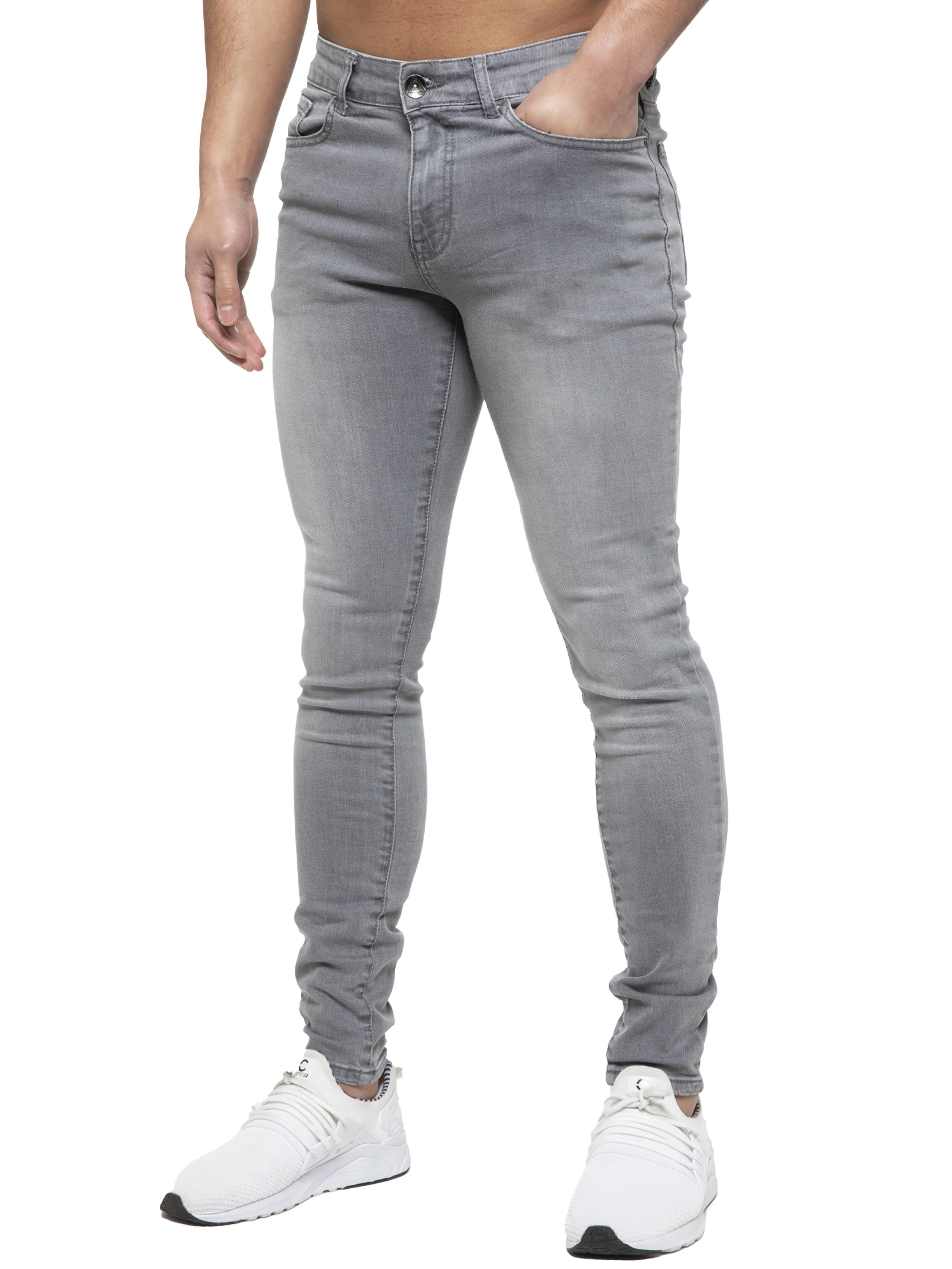 ETO | Mens Designer Slim Skinny Fit Stretch Jeans - Image 21