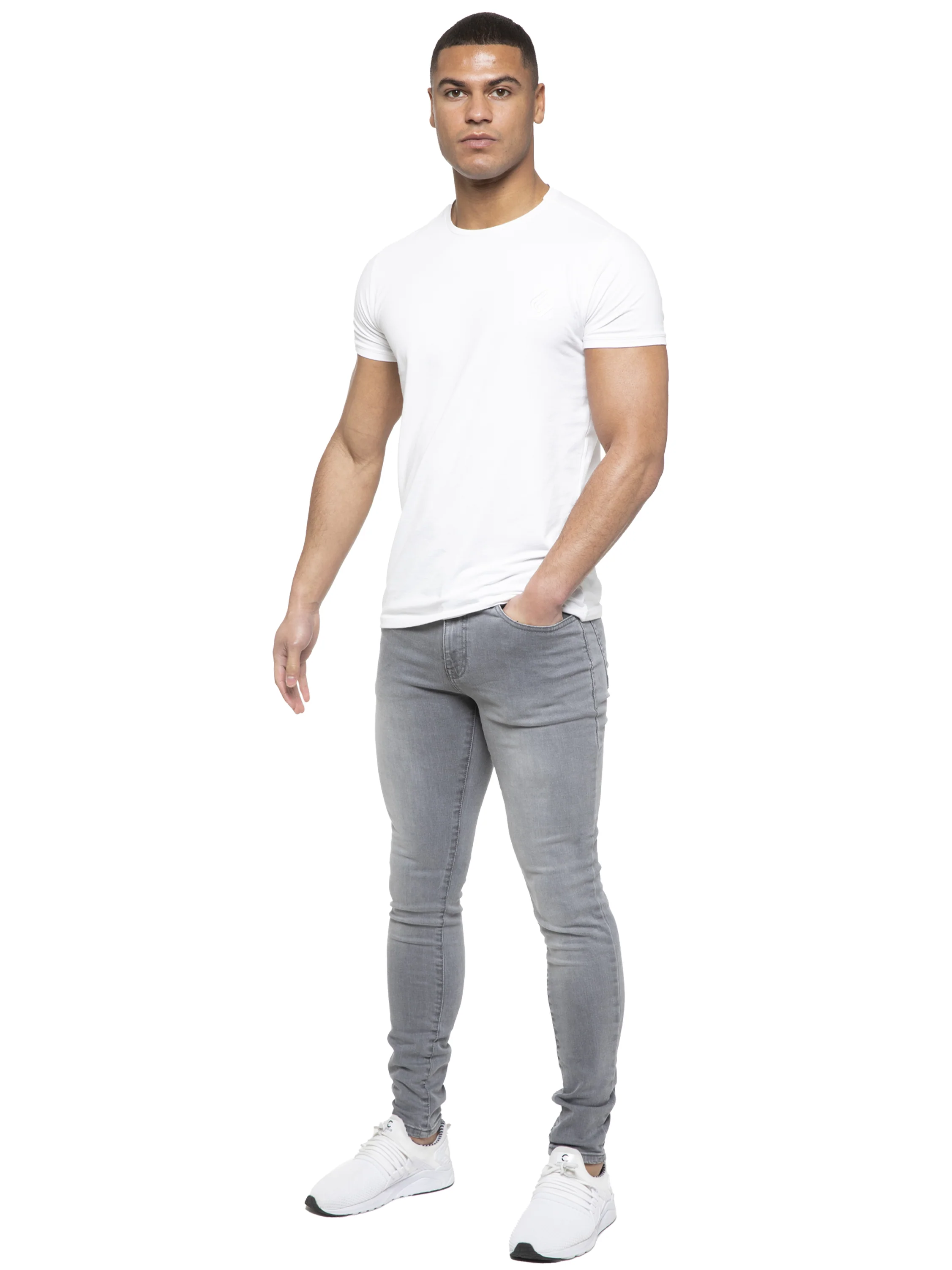 ETO | Mens Designer Slim Skinny Fit Stretch Jeans - Image 22