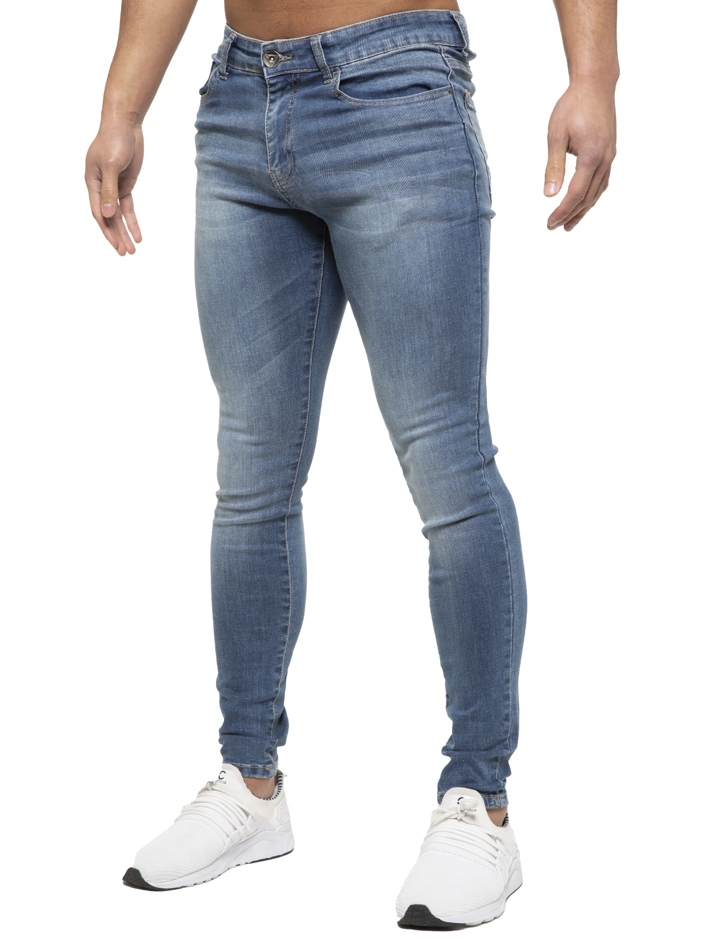 ETO | Mens Designer Slim Skinny Fit Stretch Jeans - Image 8