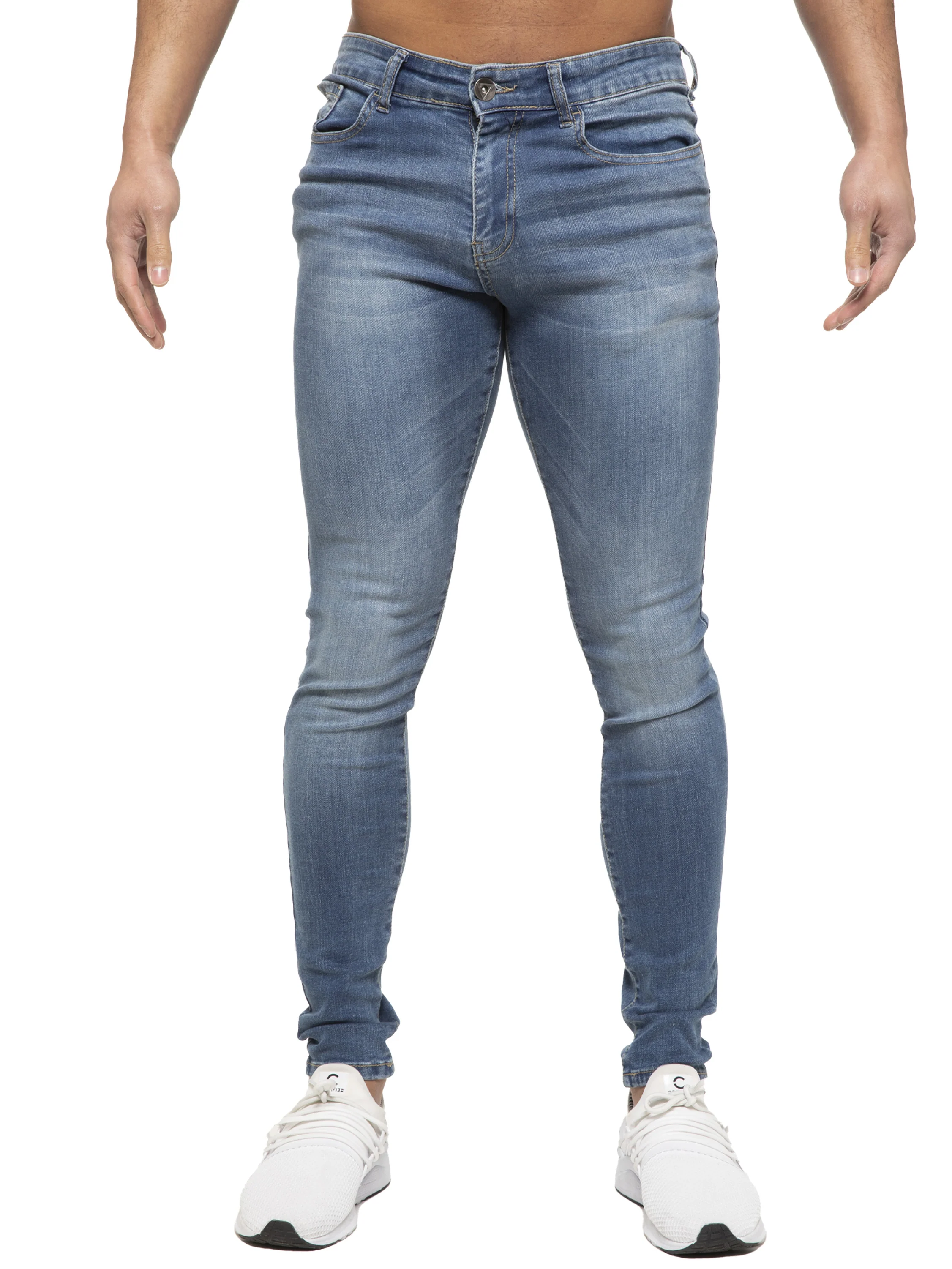 ETO | Mens Designer Slim Skinny Fit Stretch Jeans - Image 9