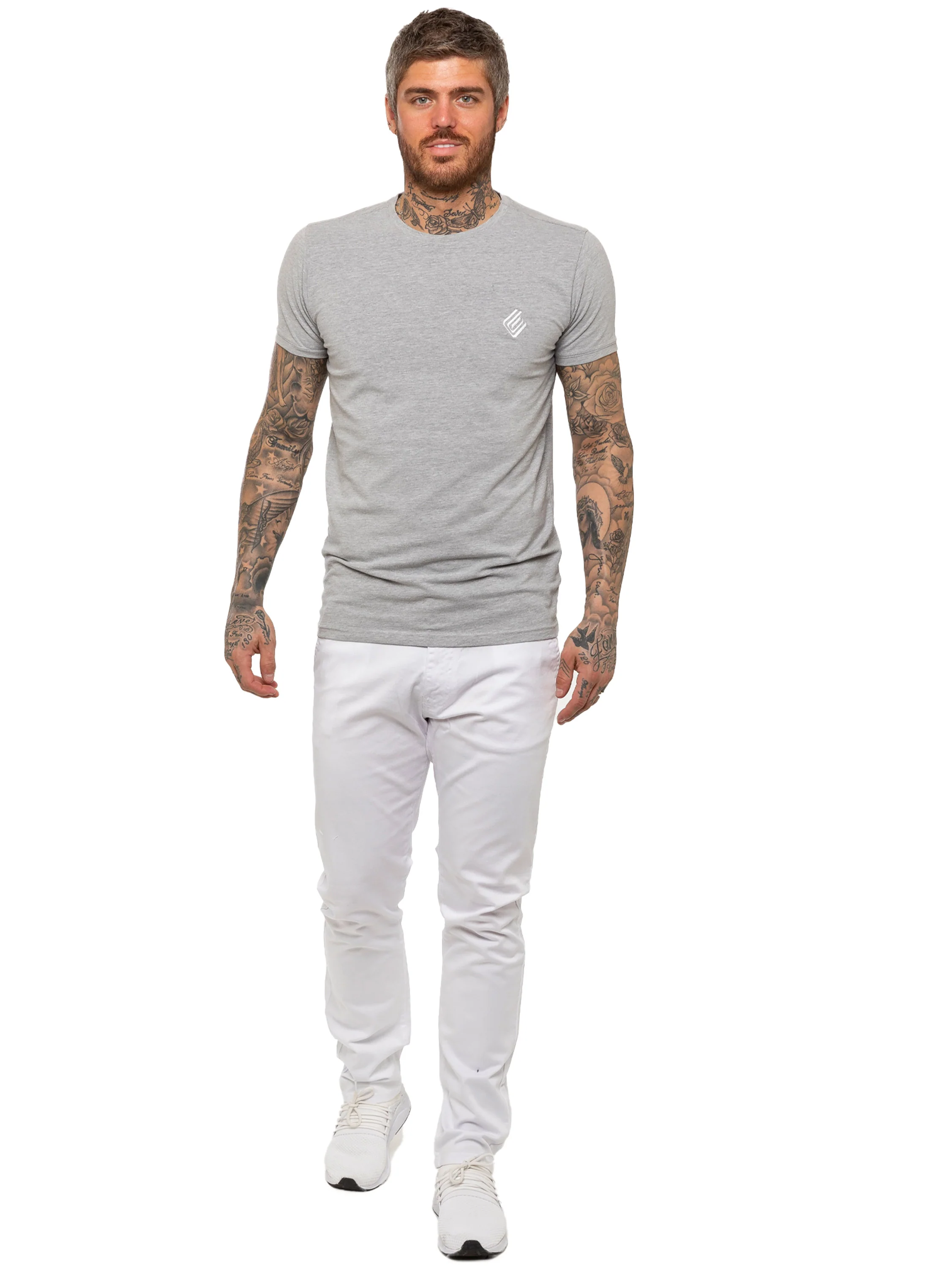 Enzo | Mens Slim Fit Stretch Chino Trousers - Image 16