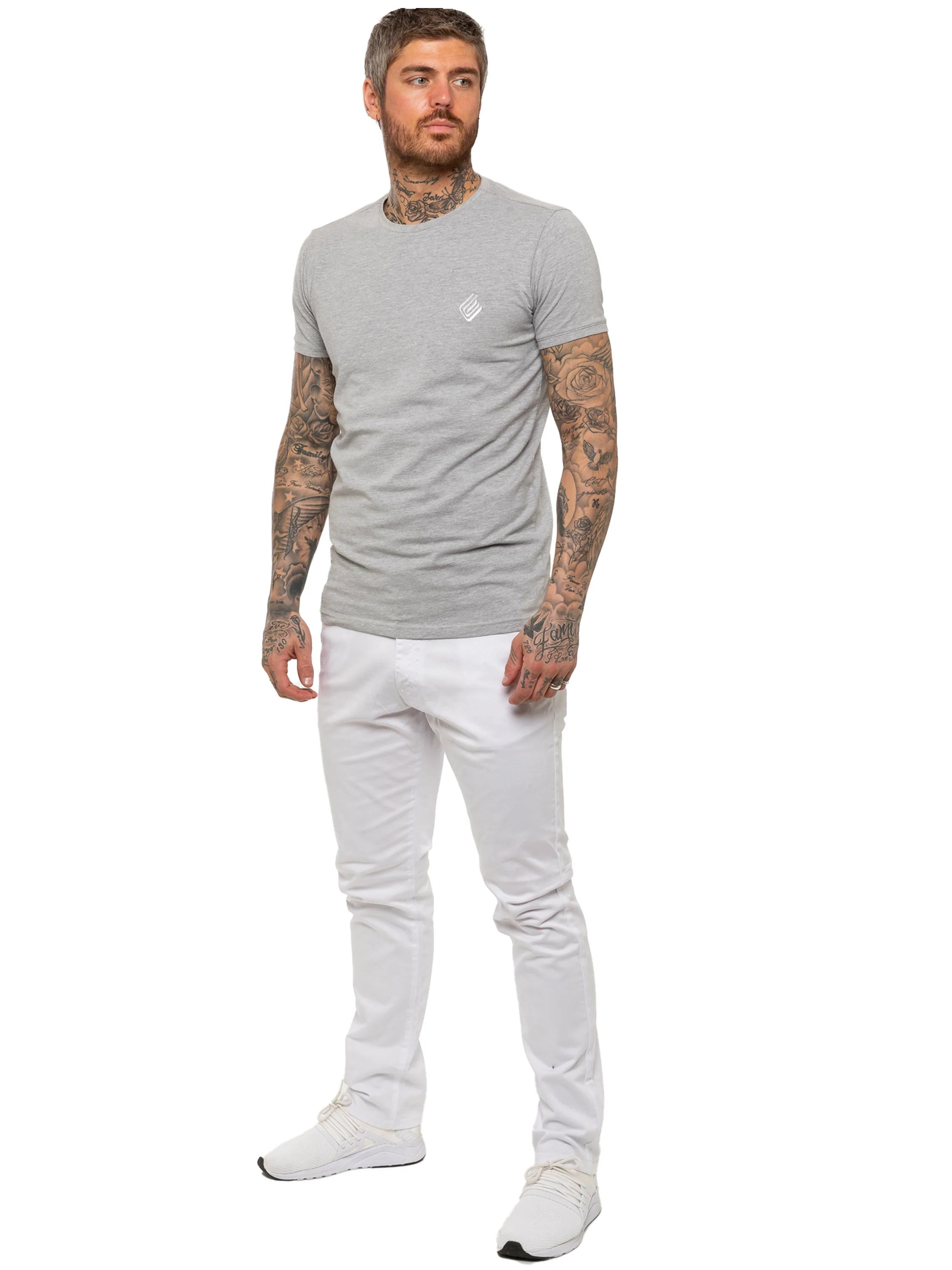 Enzo | Mens Slim Fit Stretch Chino Trousers - Image 17