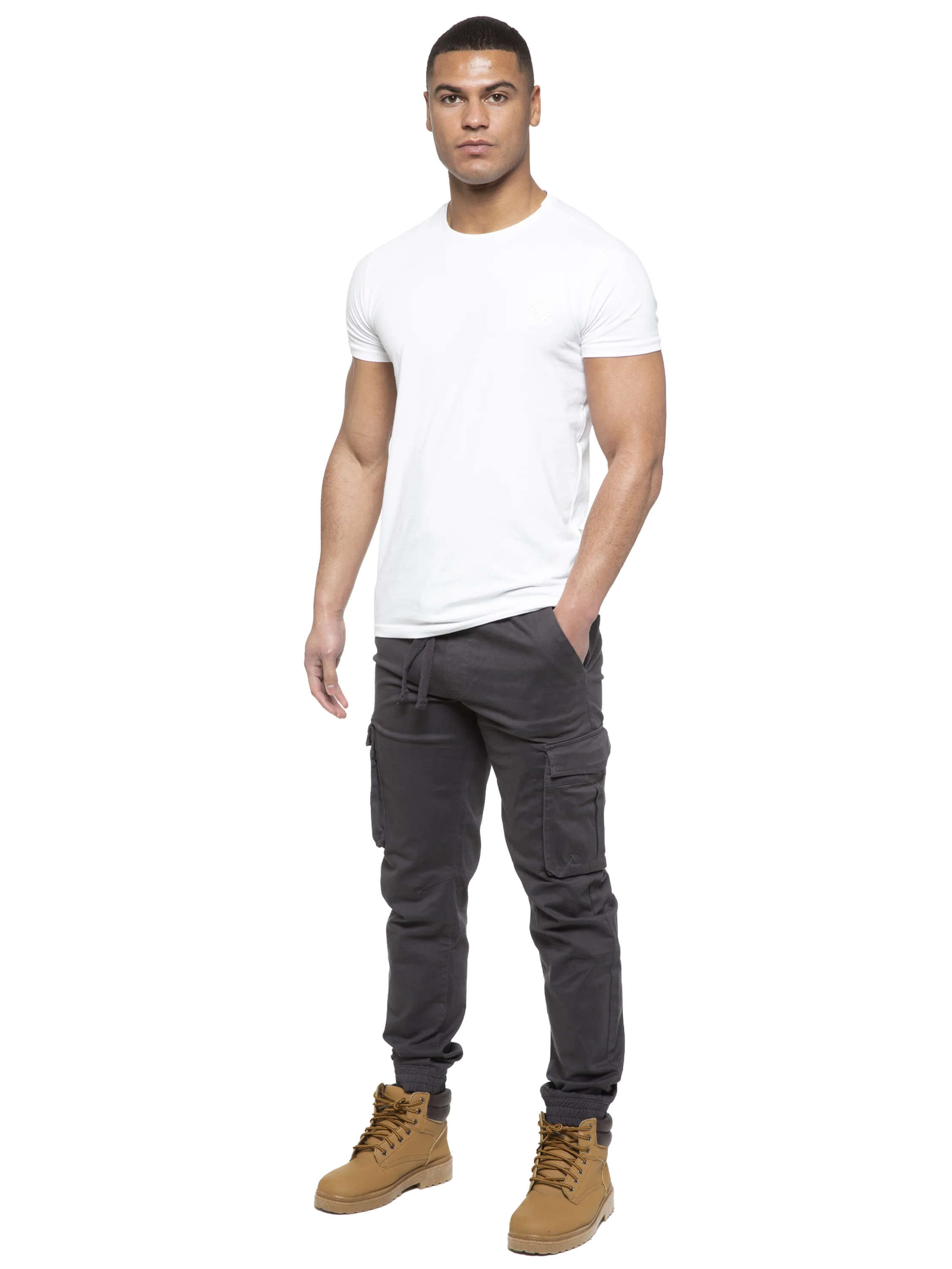 Enzo | Mens Cargo Jogger Jeans - Image 12