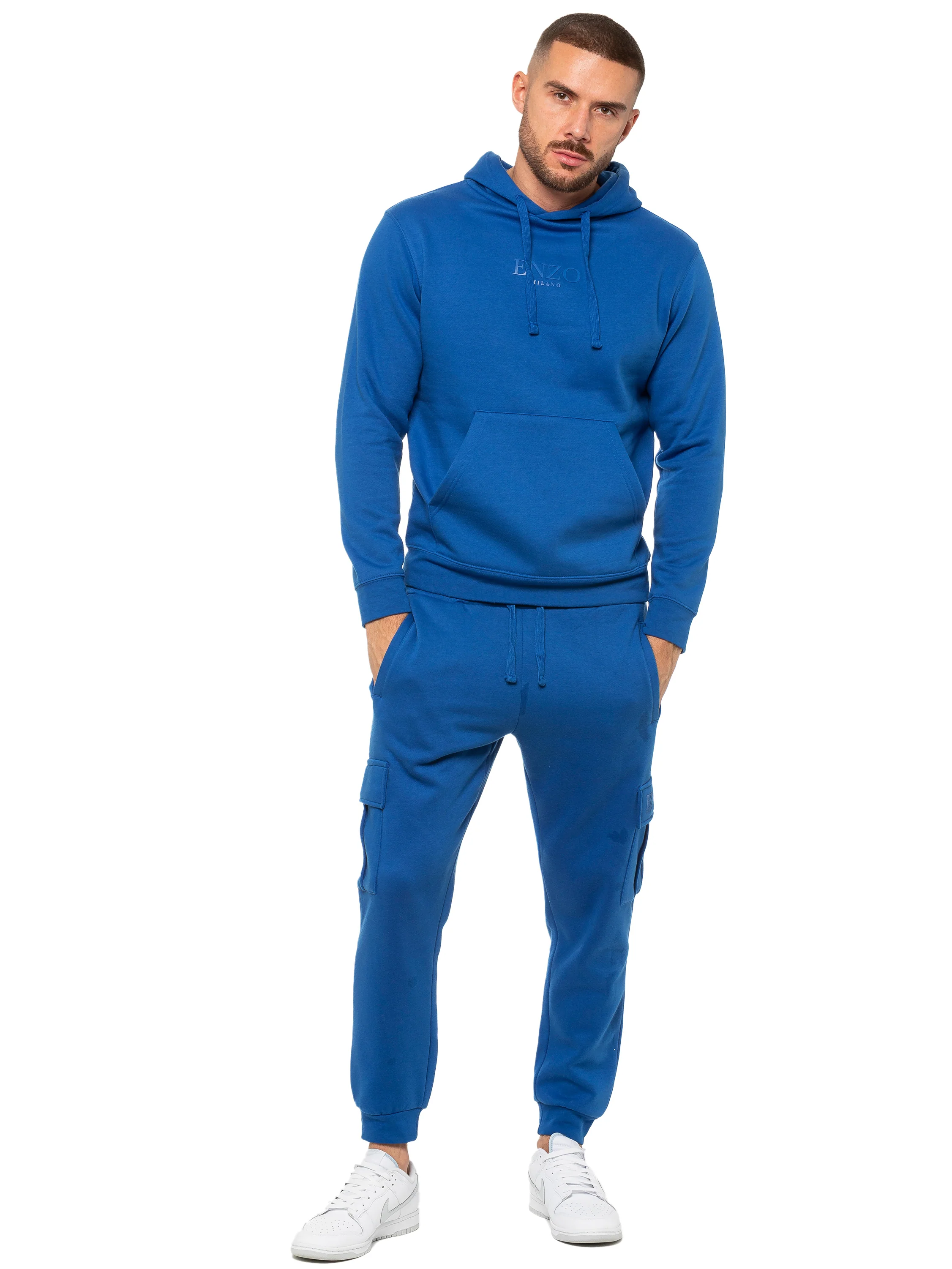 Enzo | Mens Pullover Hoodie Tracksuit Set - Image 8