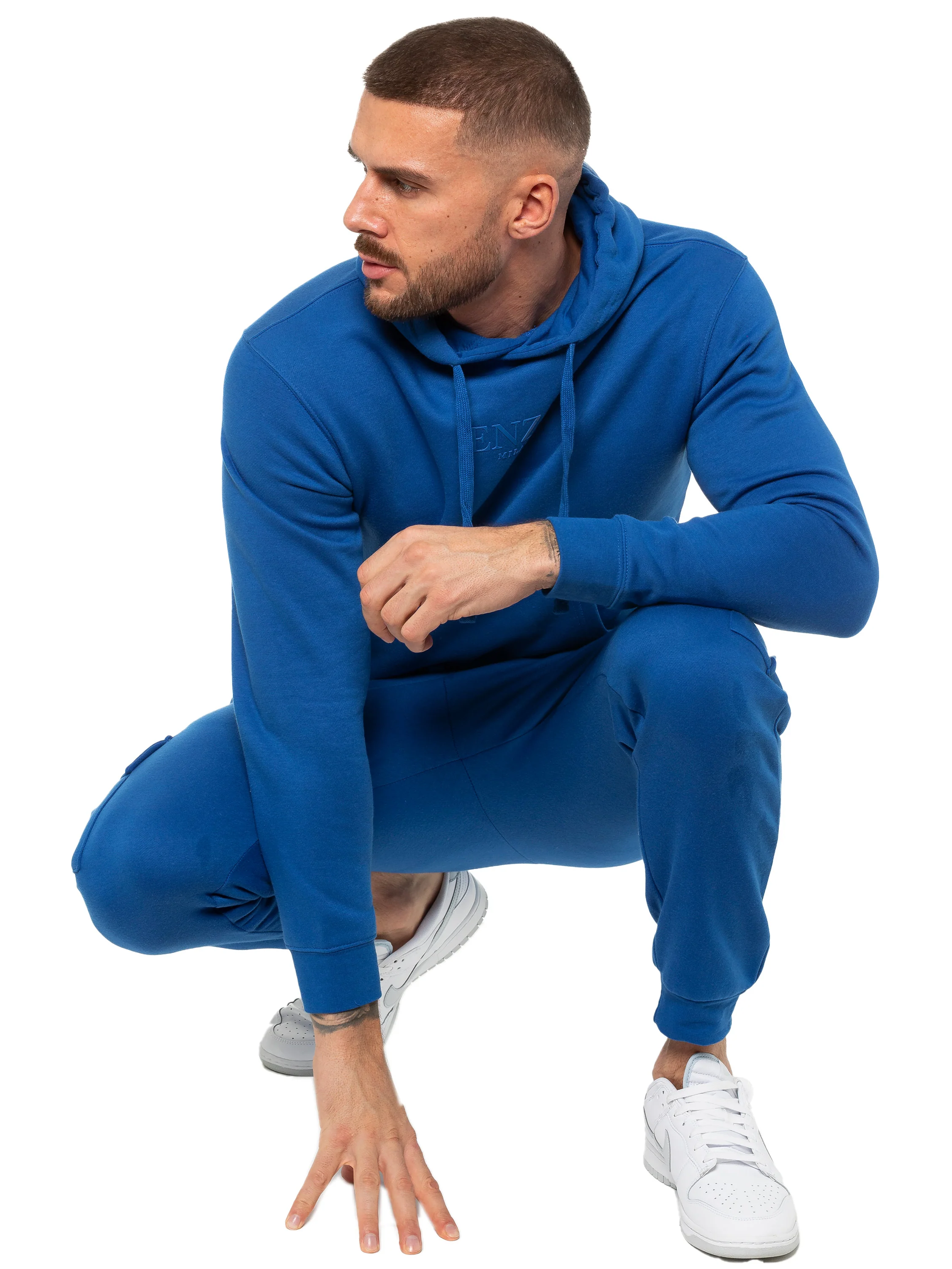 Enzo | Mens Pullover Hoodie Tracksuit Set - Image 9