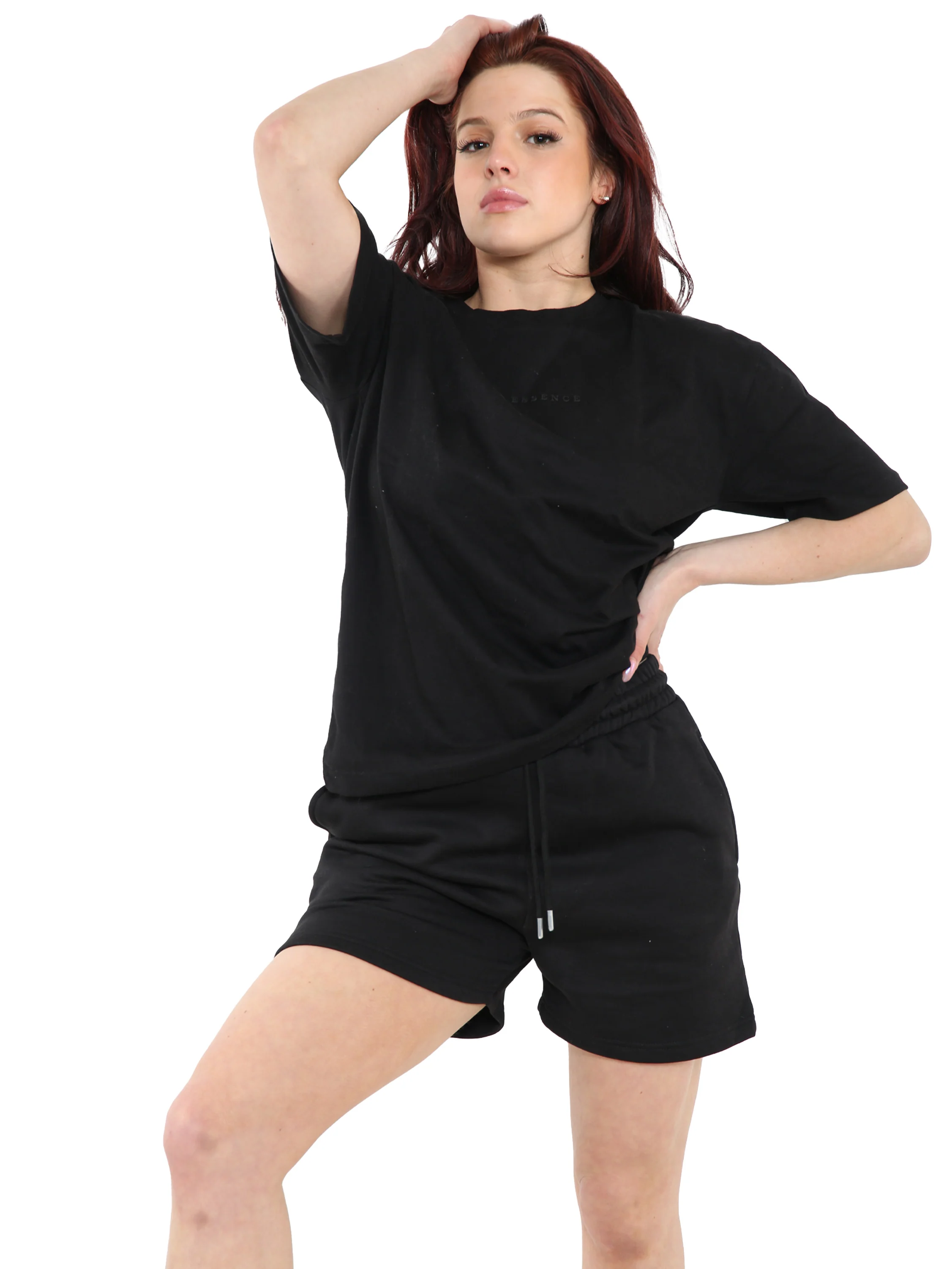 Enzo | Womens Oversized T-Shirt Tracksuit With Shorts - Image 23