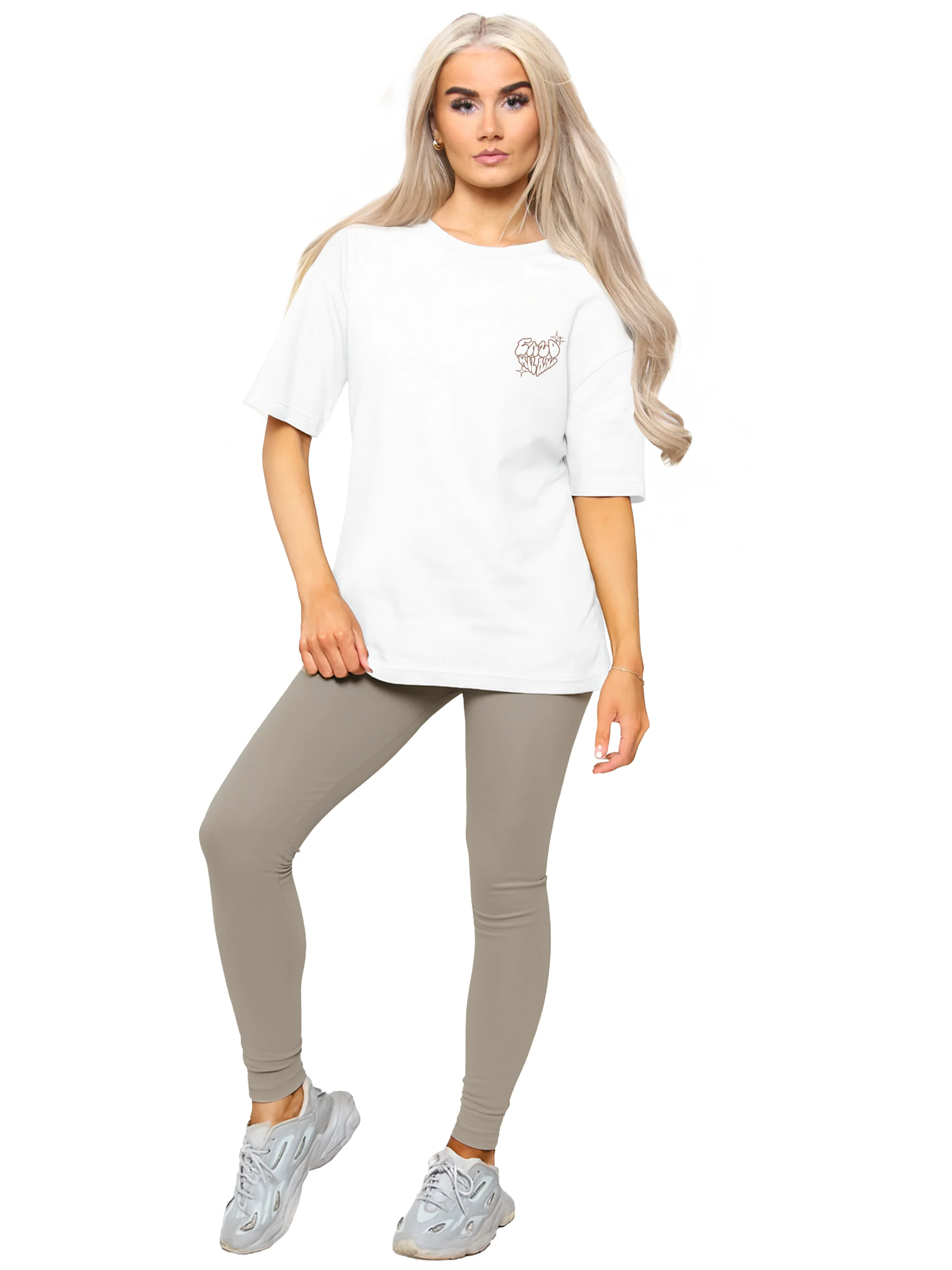 Enzo | Womens T-Shirt and Leggings Gym Set - Image 13