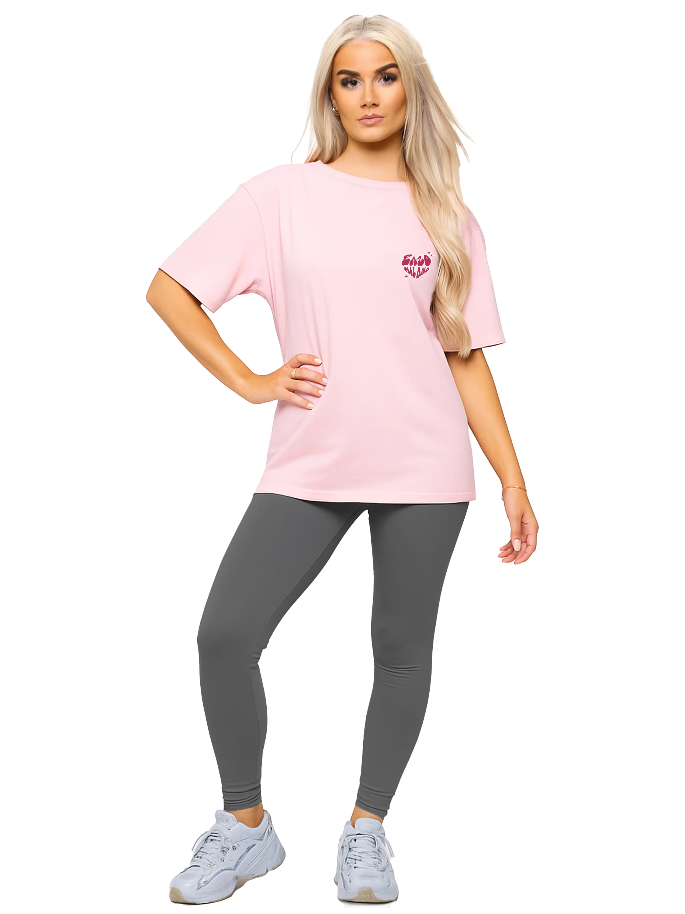 Enzo | Womens T-Shirt and Leggings Gym Set - Image 9
