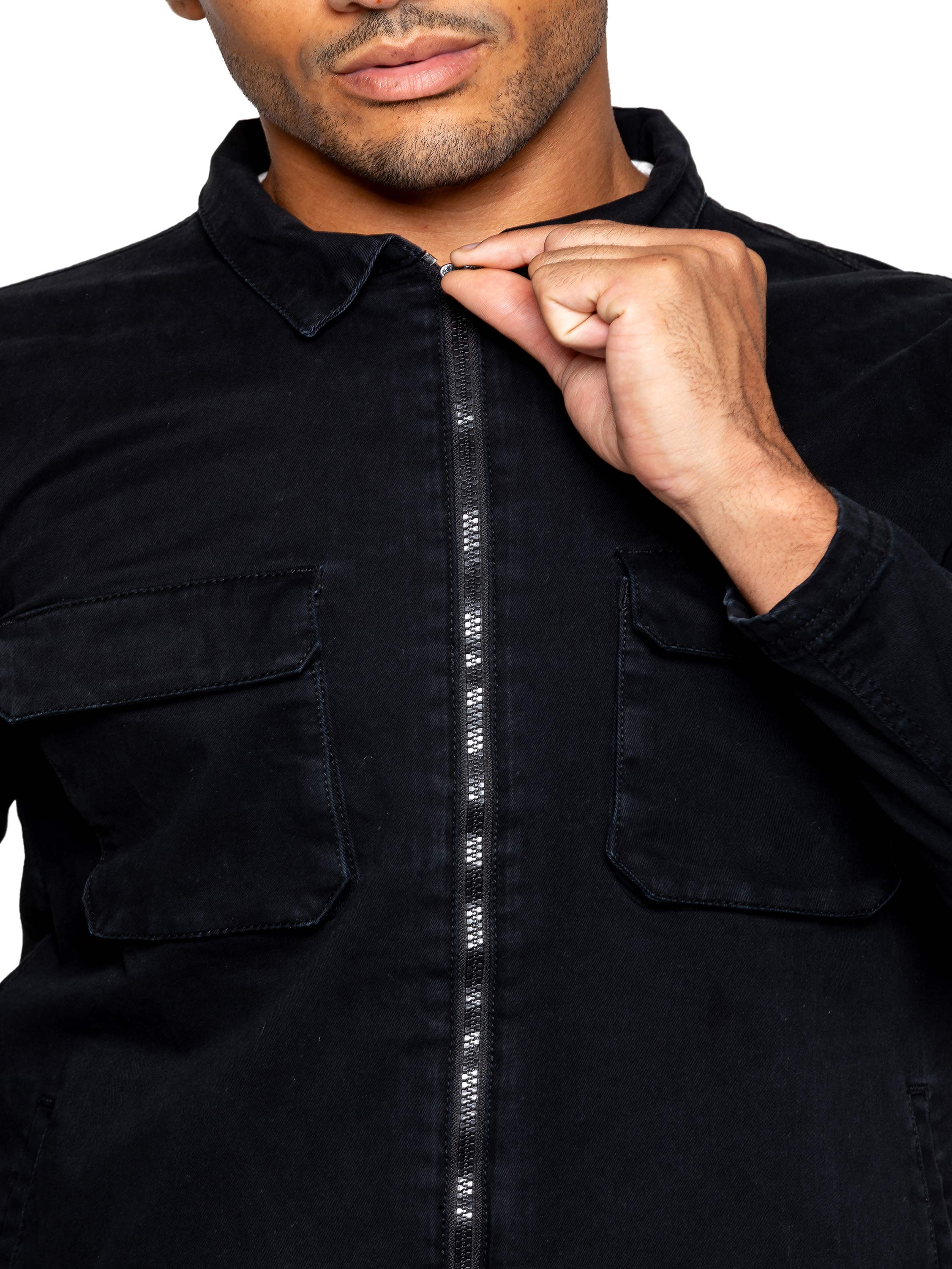 Enzo | Mens Cargo Overshirt Tracksuit With Shorts Set - Image 18