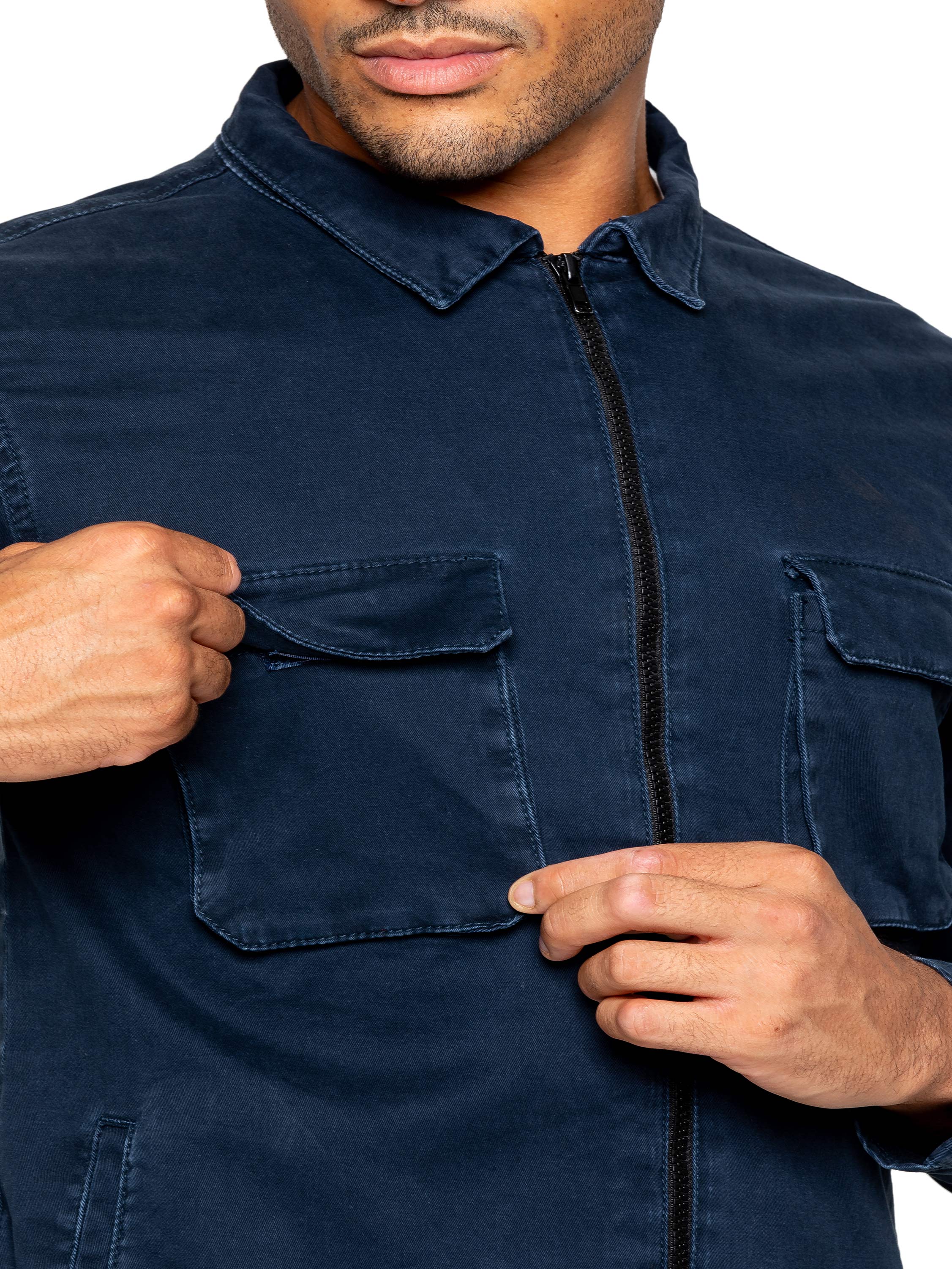 Enzo | Mens Cargo Overshirt Tracksuit With Shorts Set - Image 28