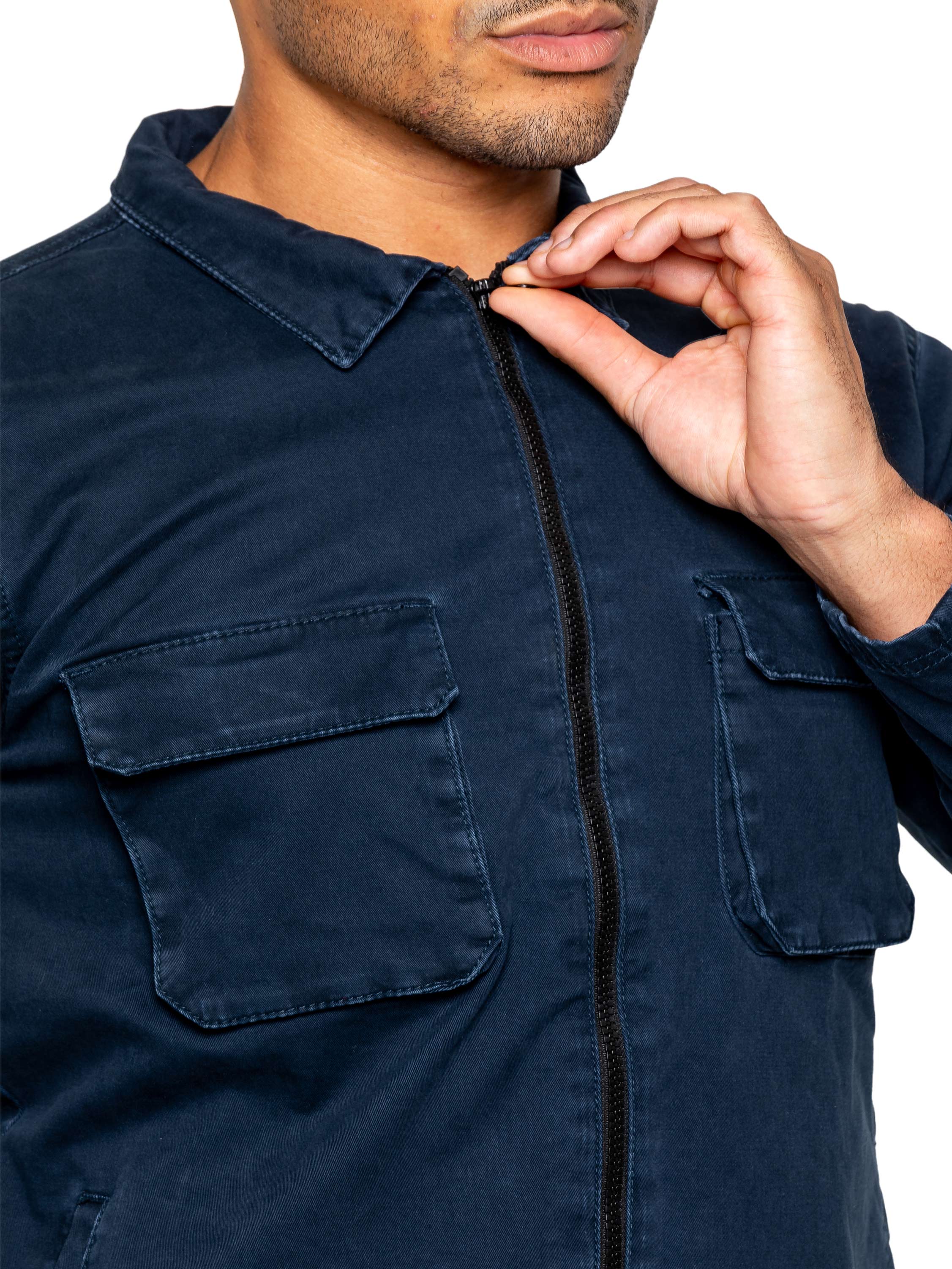 Enzo | Mens Cargo Overshirt Tracksuit With Shorts Set - Image 29