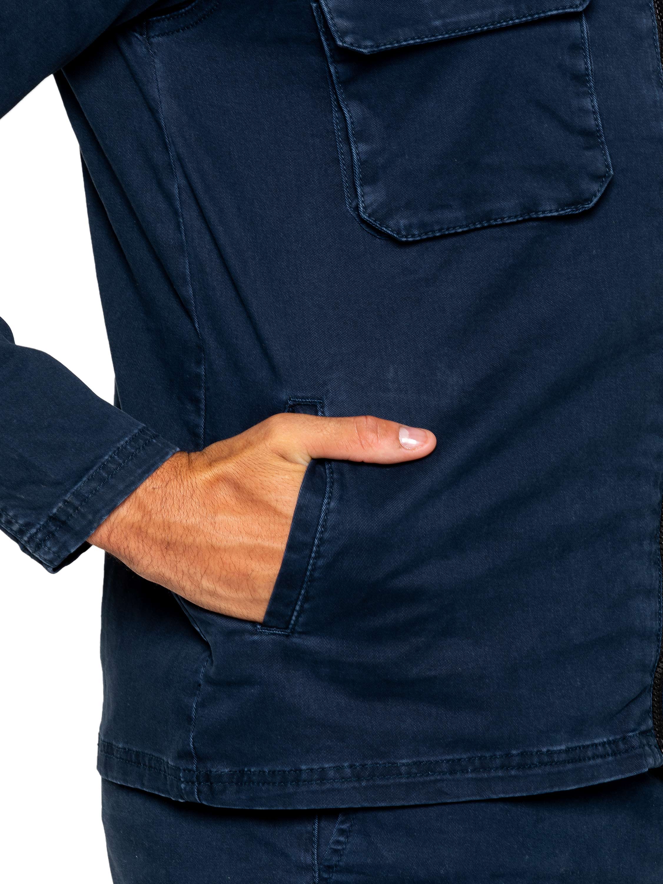 Enzo | Mens Cargo Overshirt Tracksuit With Shorts Set - Image 30