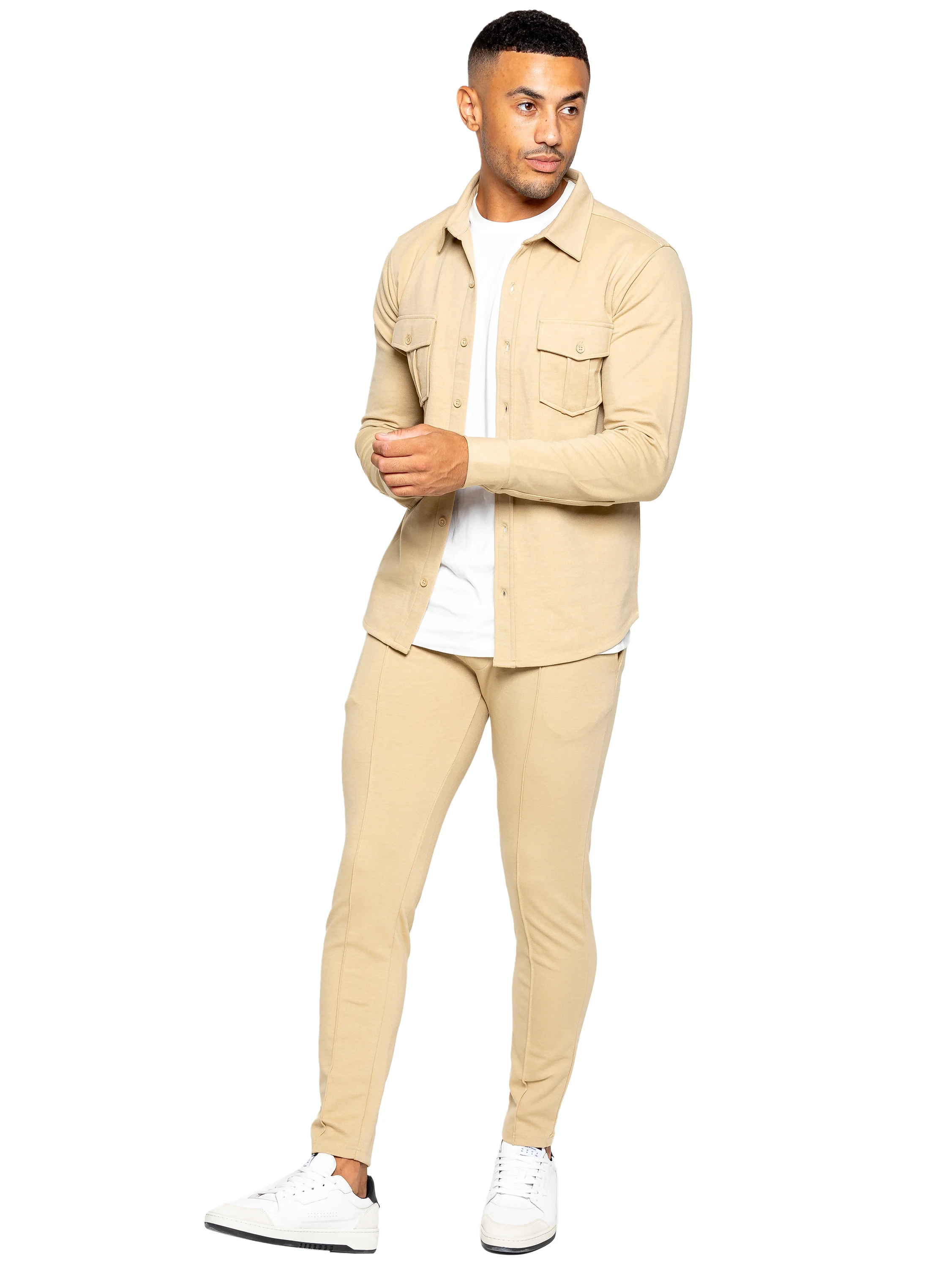 Enzo | Mens Overshirt Tracksuit Set - Image 11