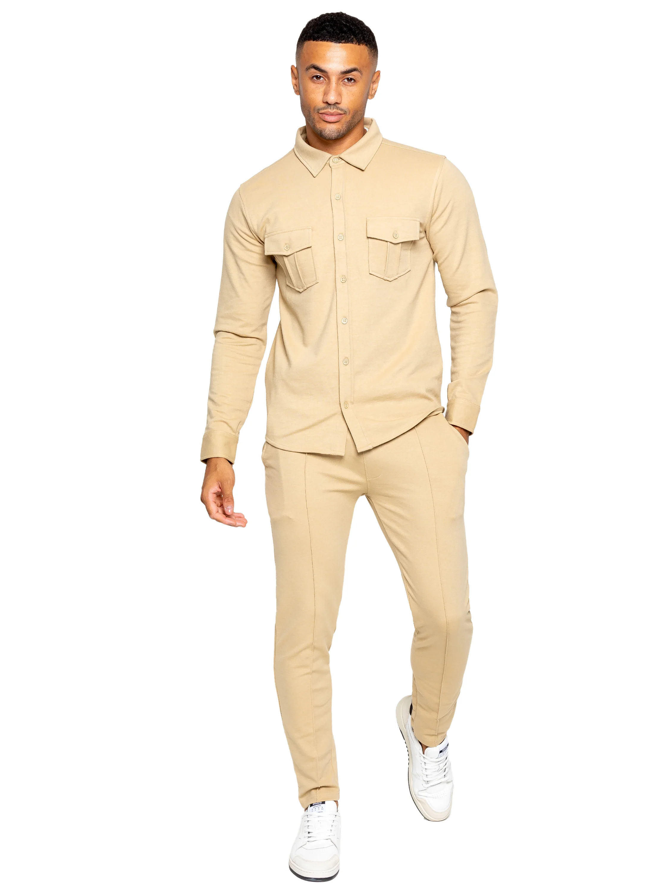 Enzo | Mens Overshirt Tracksuit Set - Image 12