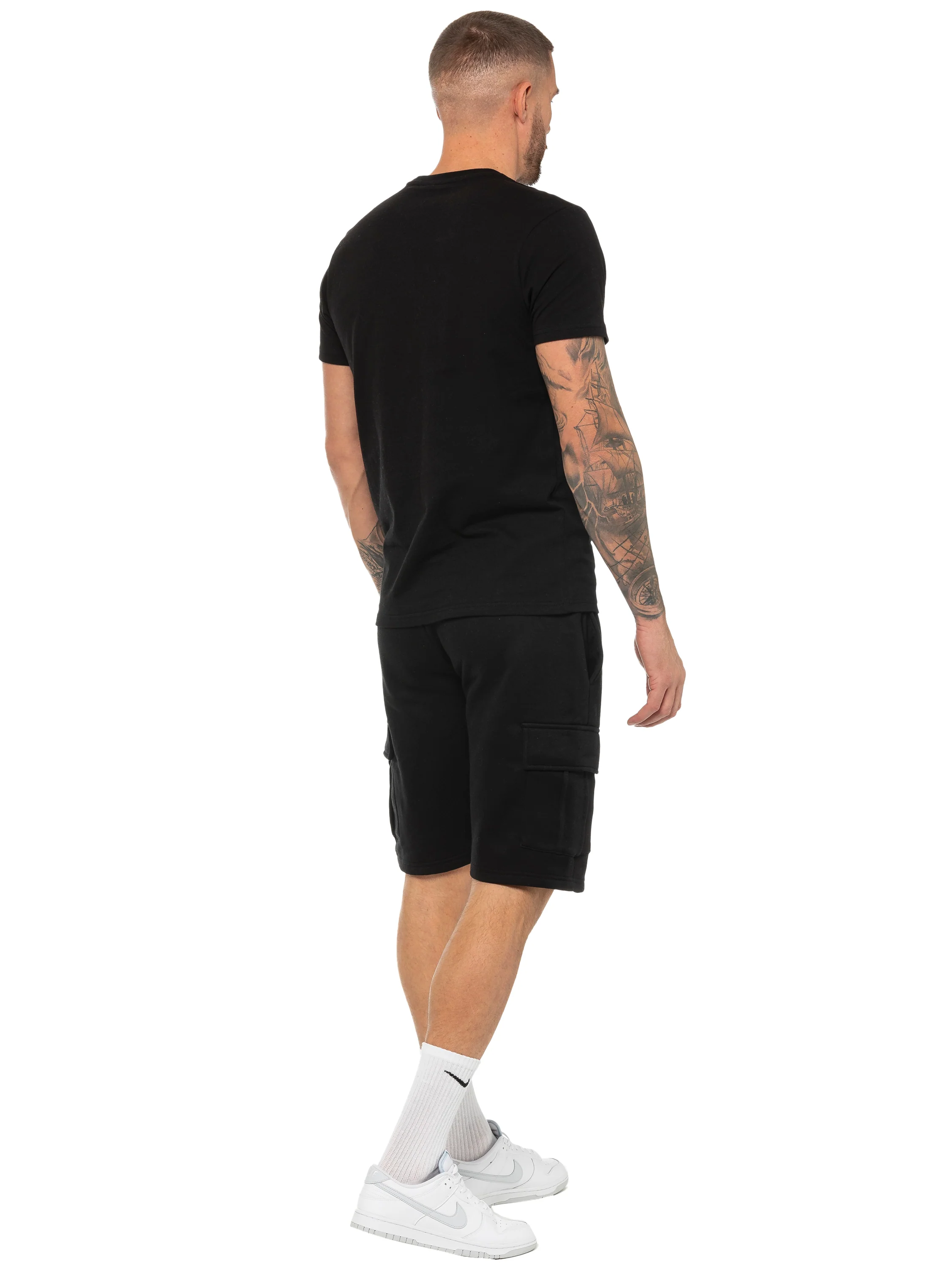 Enzo | Mens T-Shirt Tracksuit Set With Shorts - Image 12