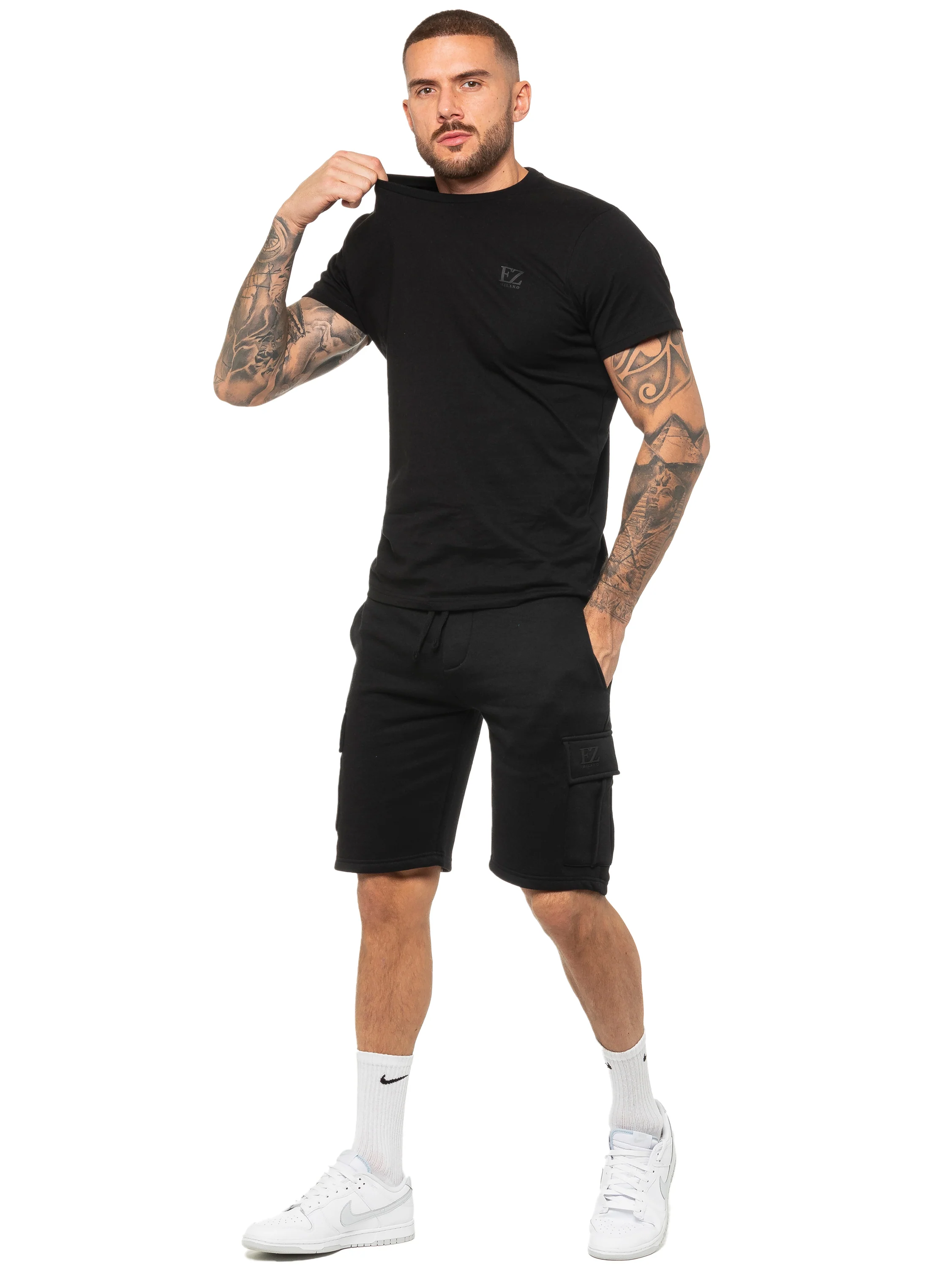 Enzo | Mens T-Shirt Tracksuit Set With Shorts - Image 13