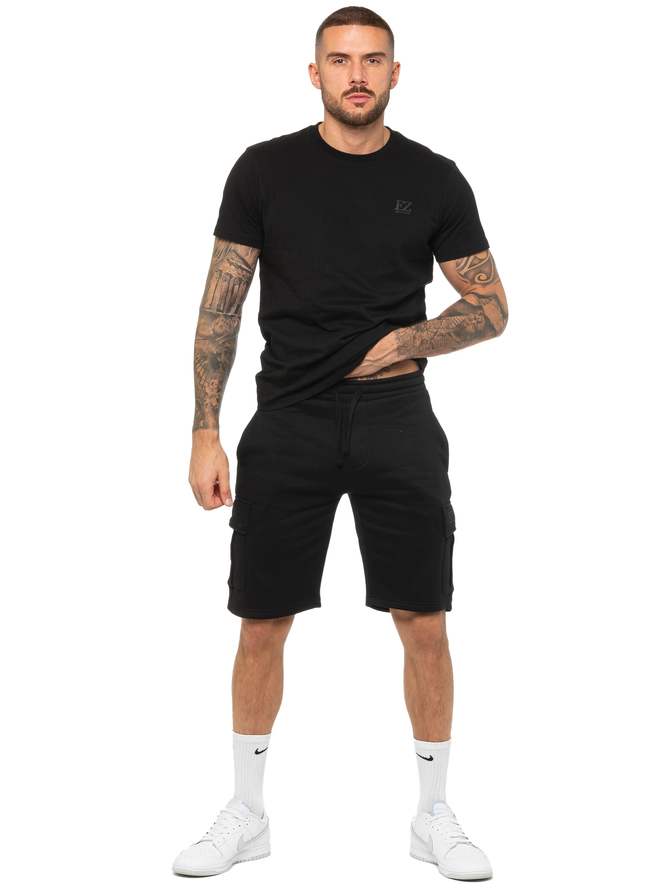 Enzo | Mens T-Shirt Tracksuit Set With Shorts - Image 14