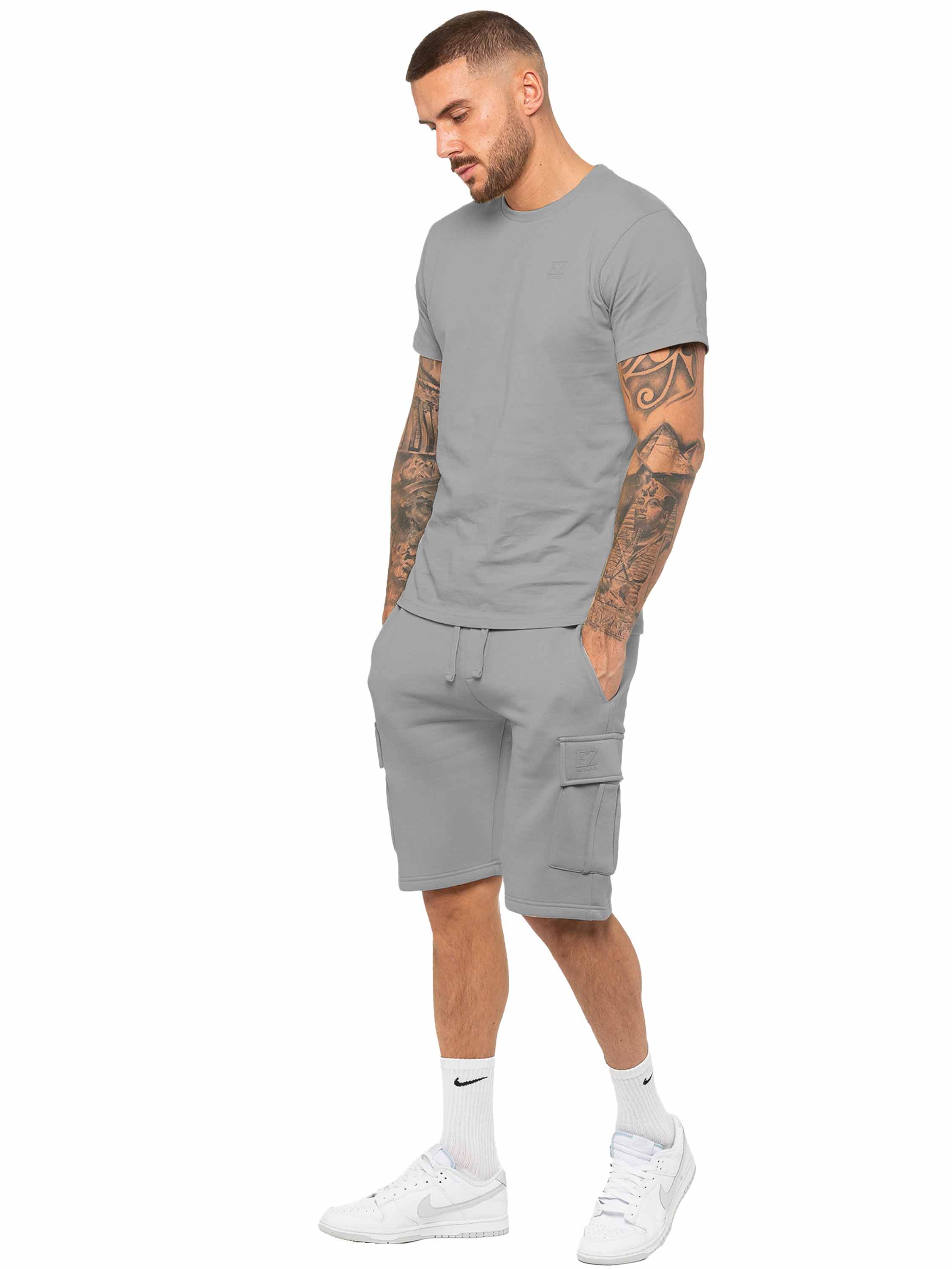 Enzo | Mens T-Shirt Tracksuit Set With Shorts - Image 16