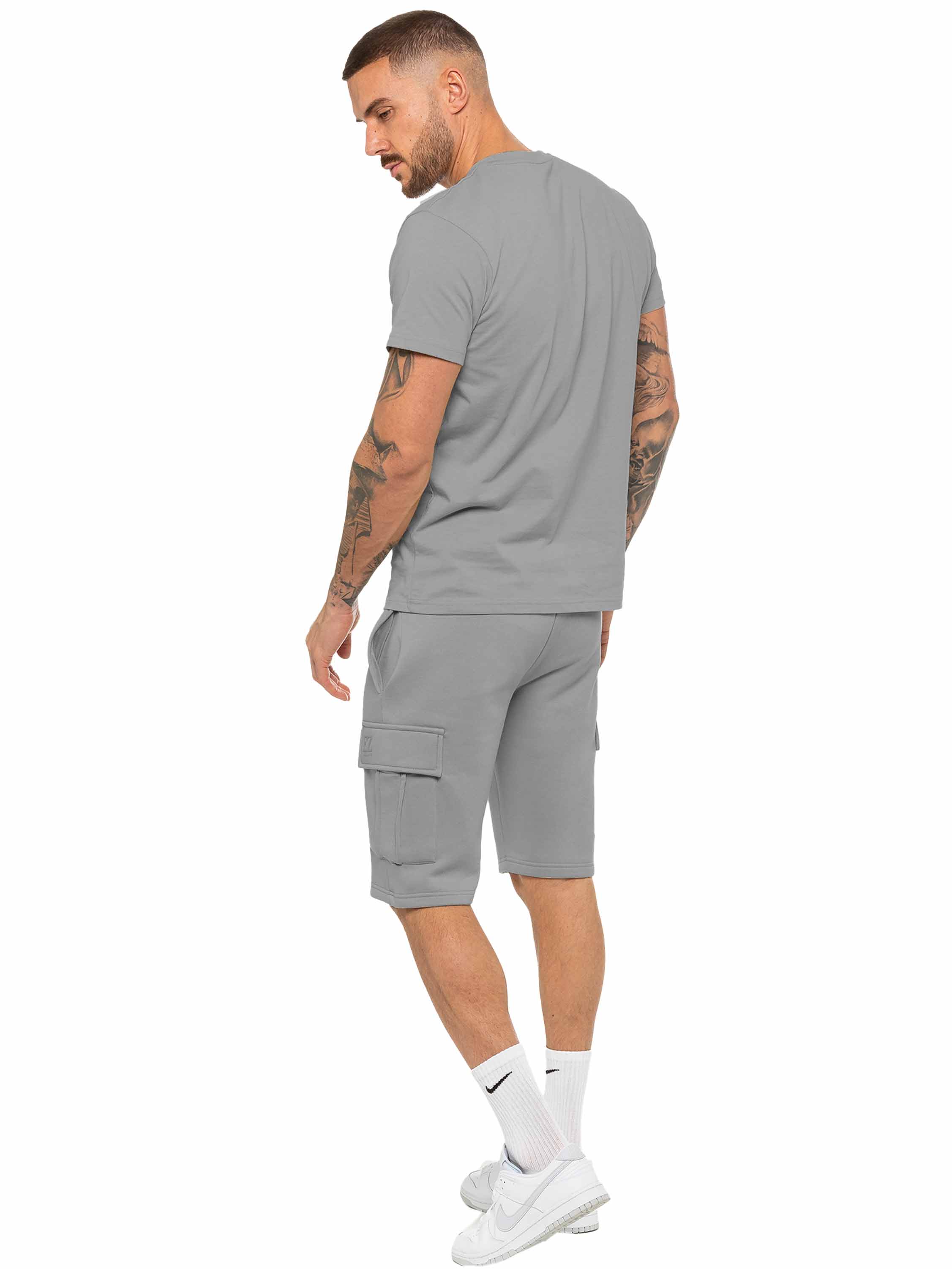 Enzo | Mens T-Shirt Tracksuit Set With Shorts - Image 17