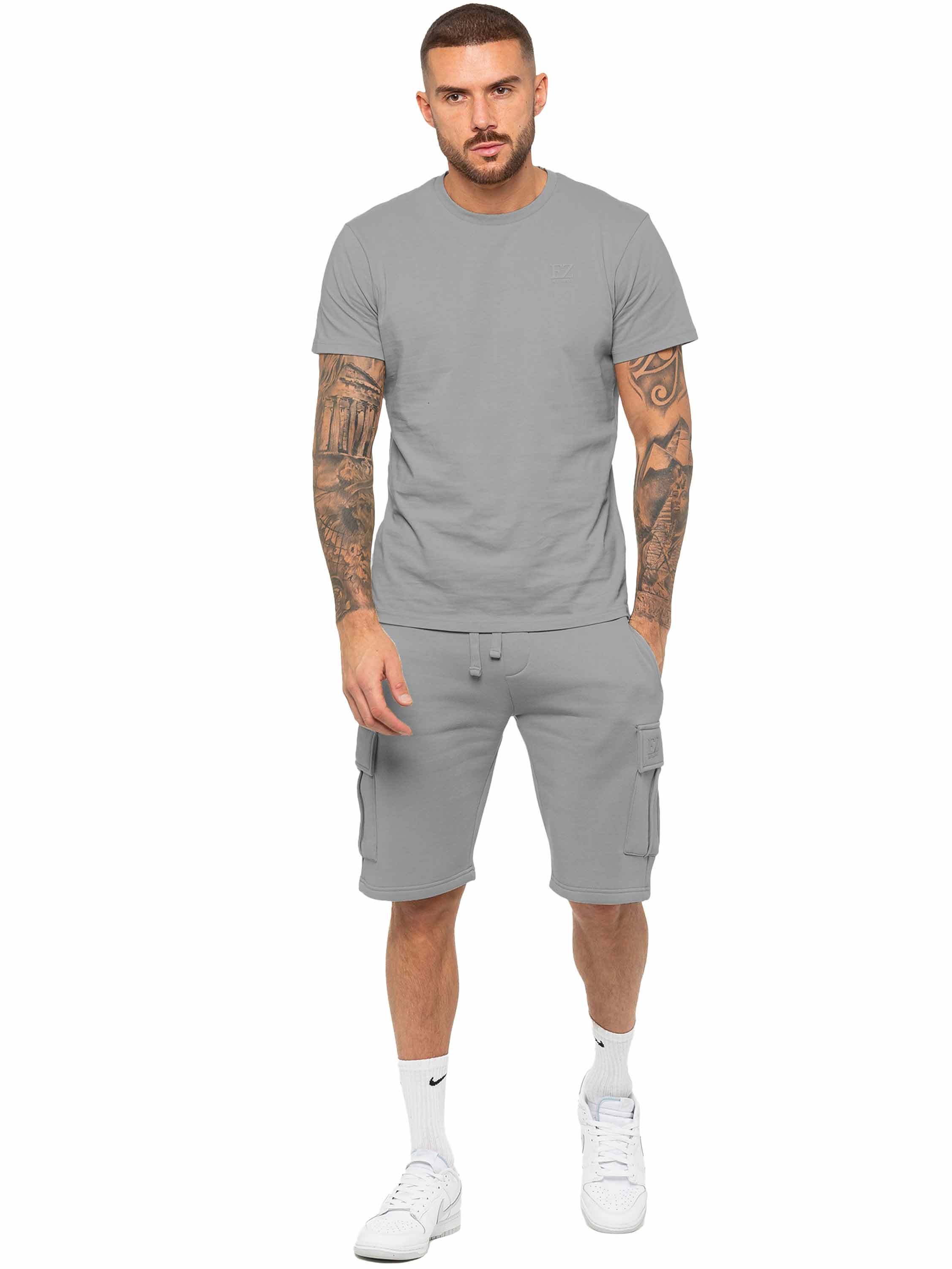 Enzo | Mens T-Shirt Tracksuit Set With Shorts - Image 18