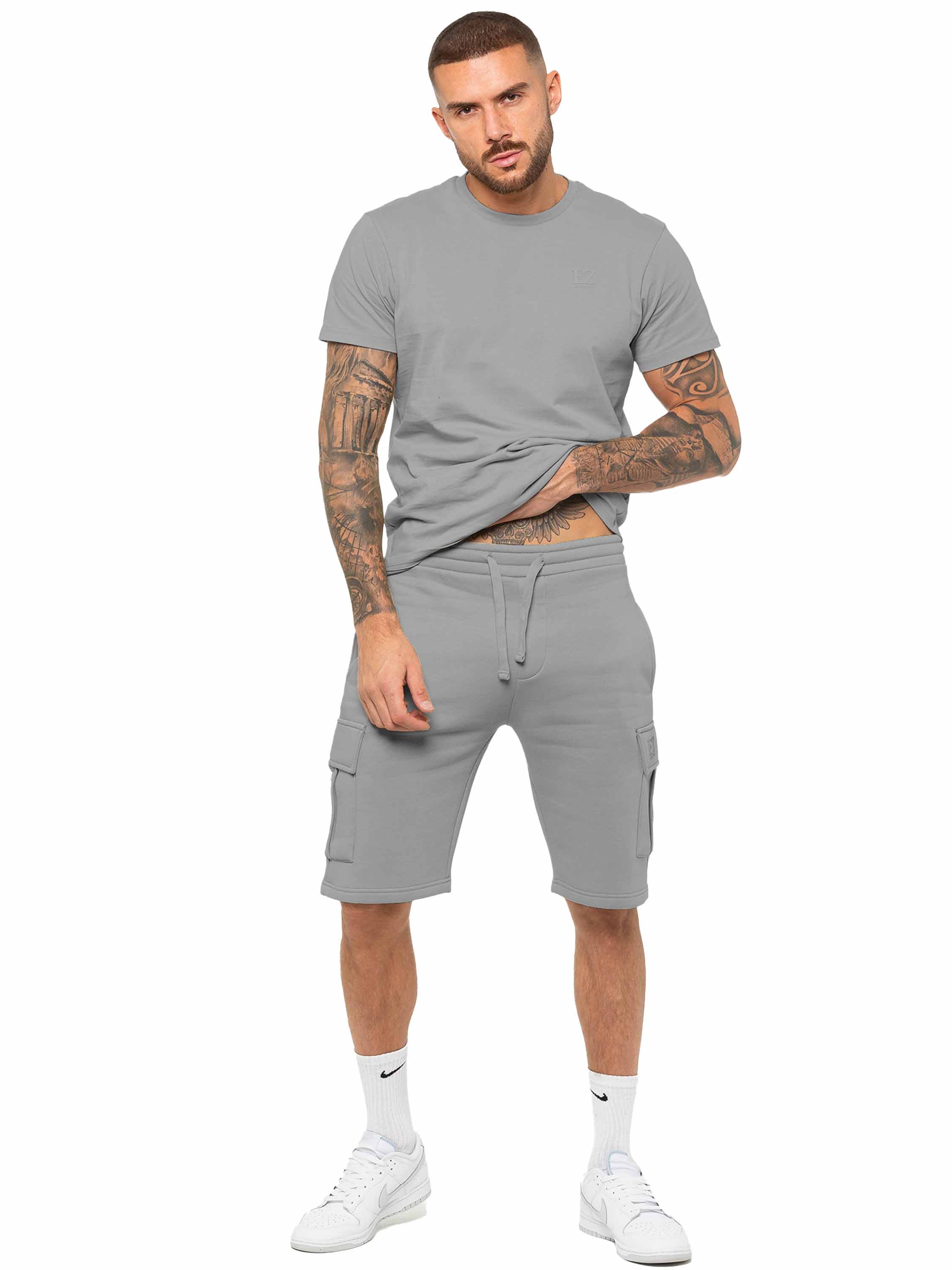 Enzo | Mens T-Shirt Tracksuit Set With Shorts - Image 19