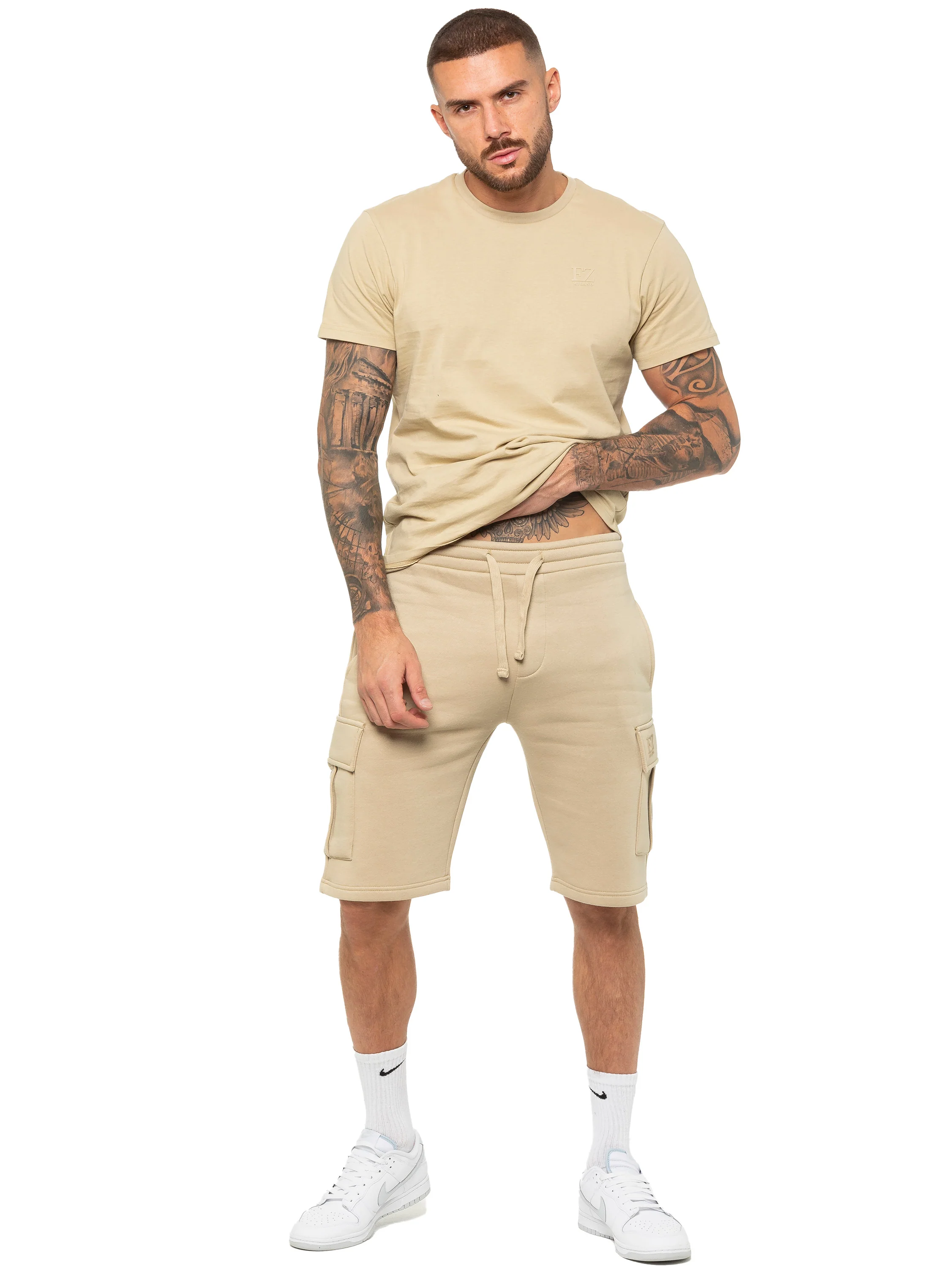 Enzo | Mens T-Shirt Tracksuit Set With Shorts - Image 3