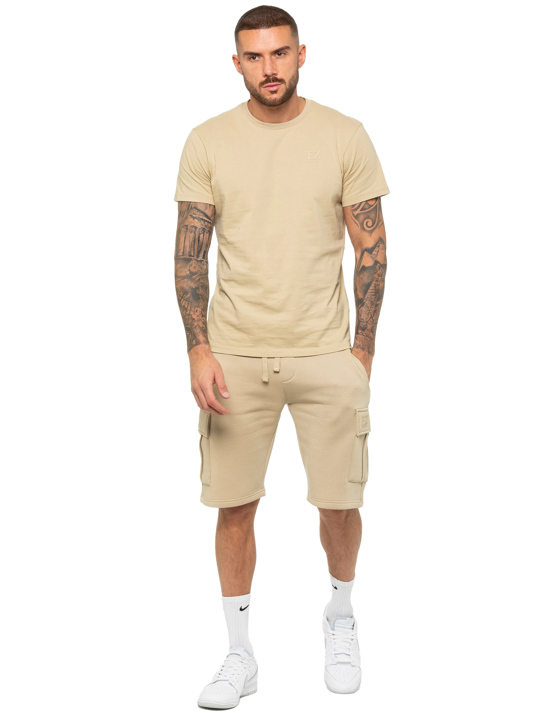 Enzo | Mens T-Shirt Tracksuit Set With Shorts - Image 4