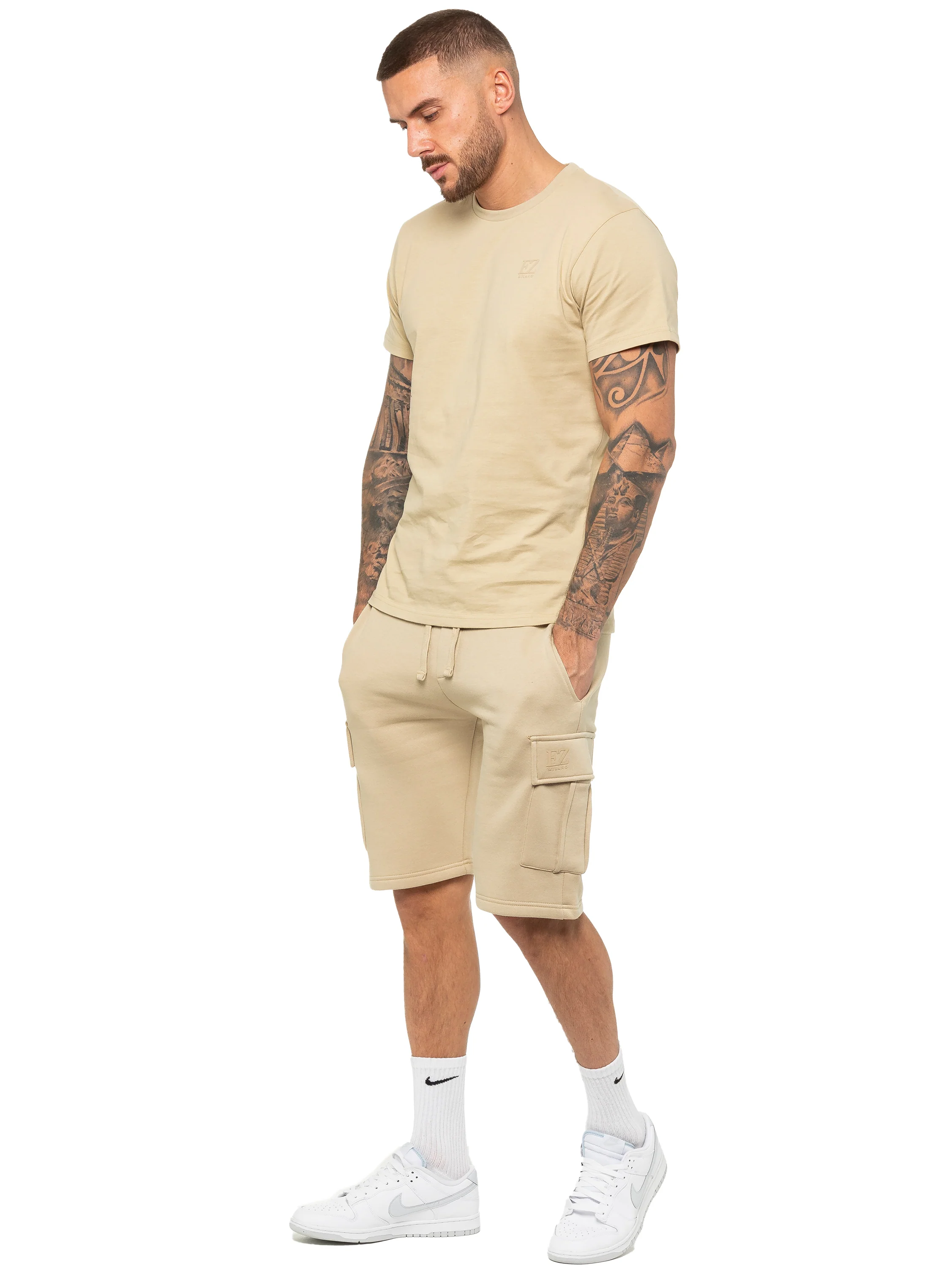 Enzo | Mens T-Shirt Tracksuit Set With Shorts - Image 5