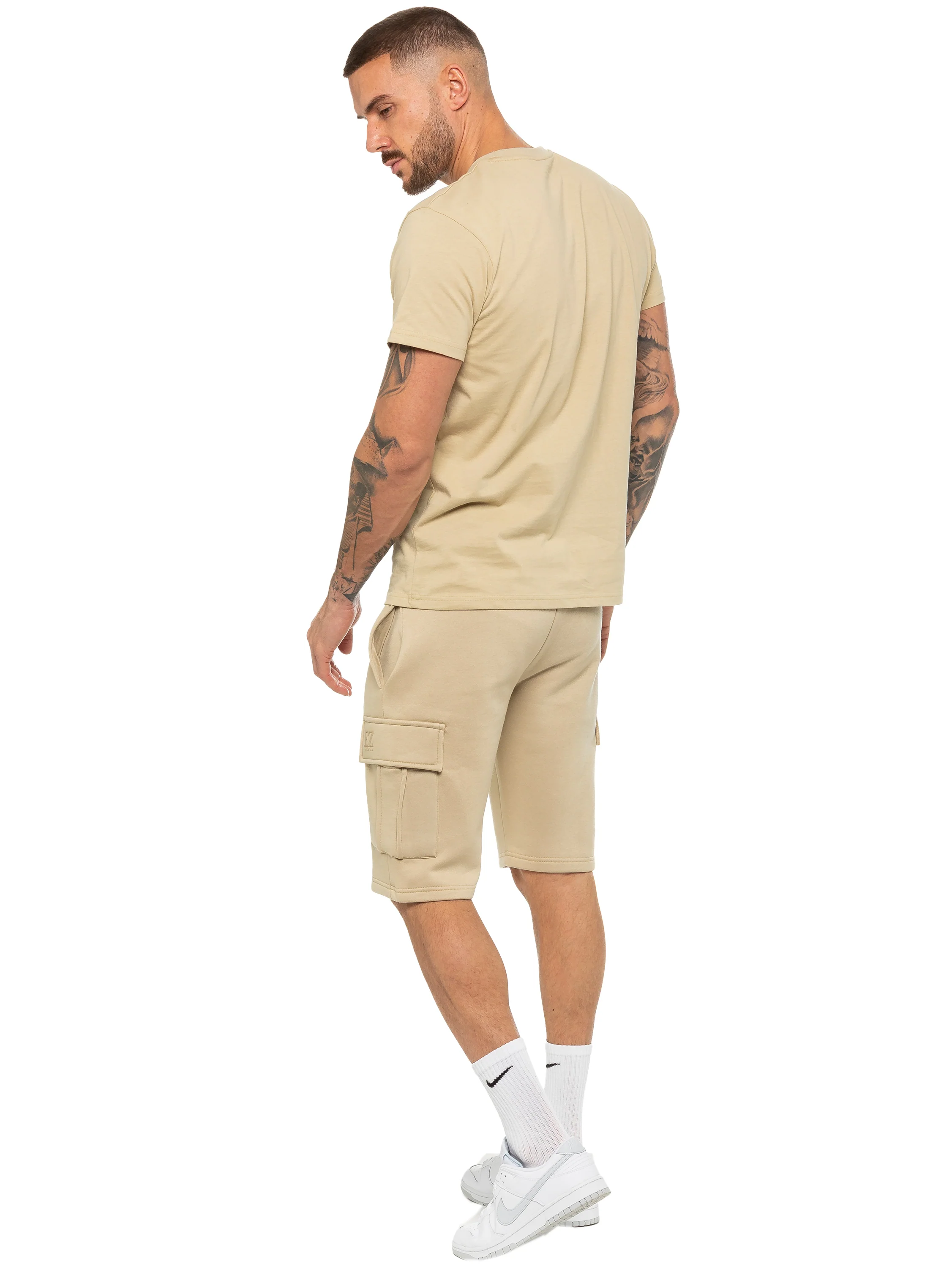 Enzo | Mens T-Shirt Tracksuit Set With Shorts - Image 6