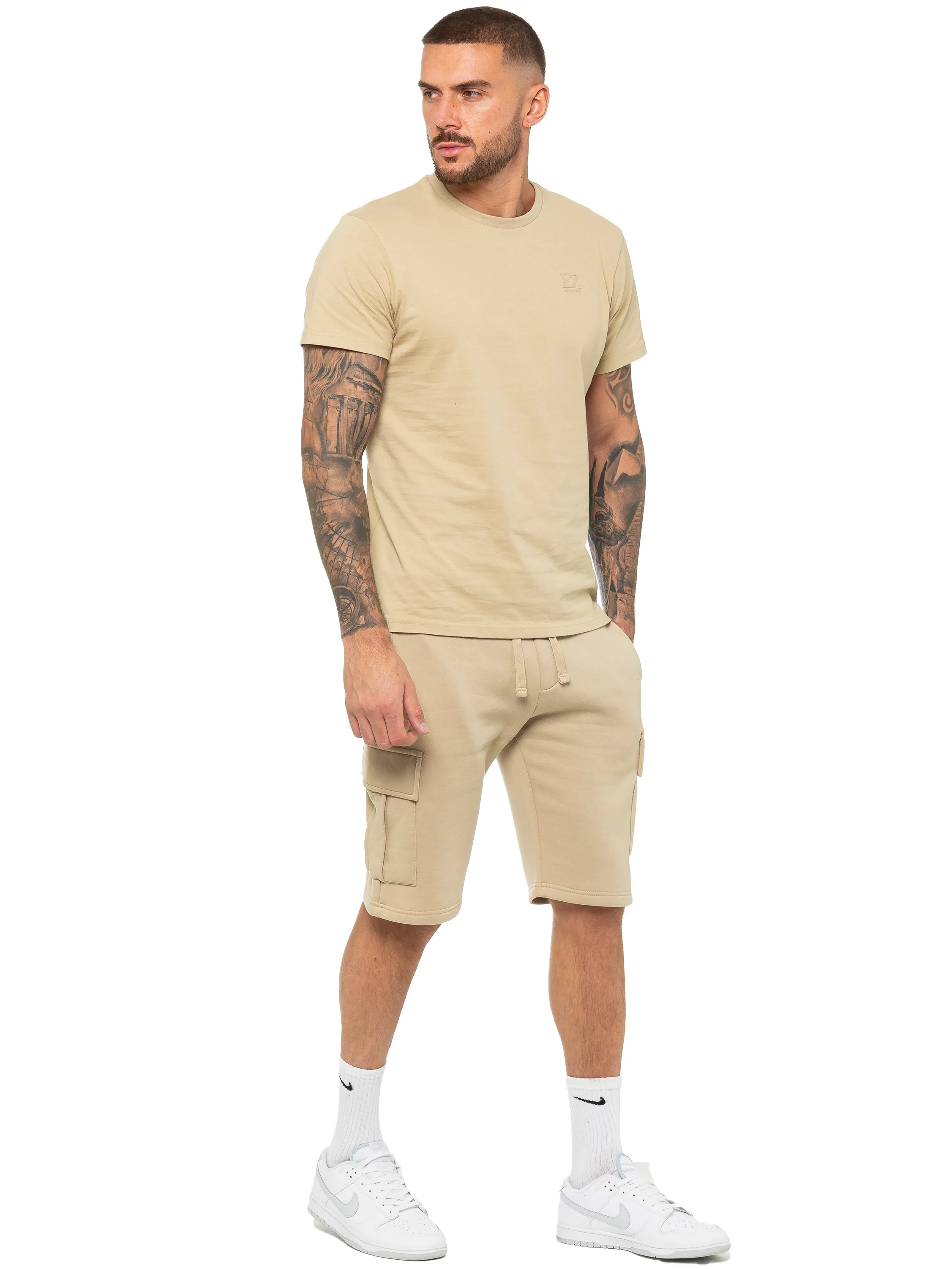 Enzo | Mens T-Shirt Tracksuit Set With Shorts - Image 7