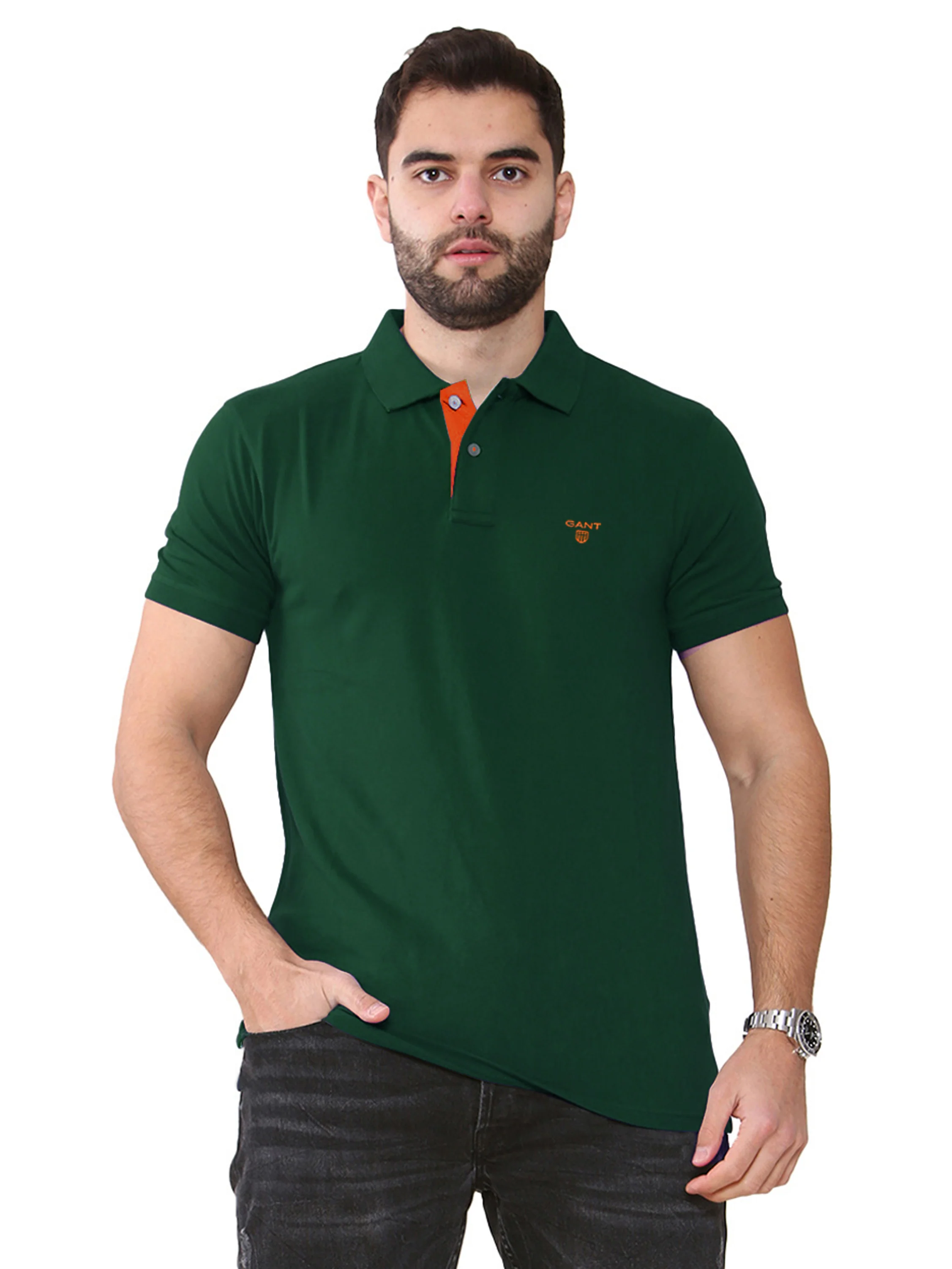 Gant | Mens Contrast Collar Polo Shirt - Image 10