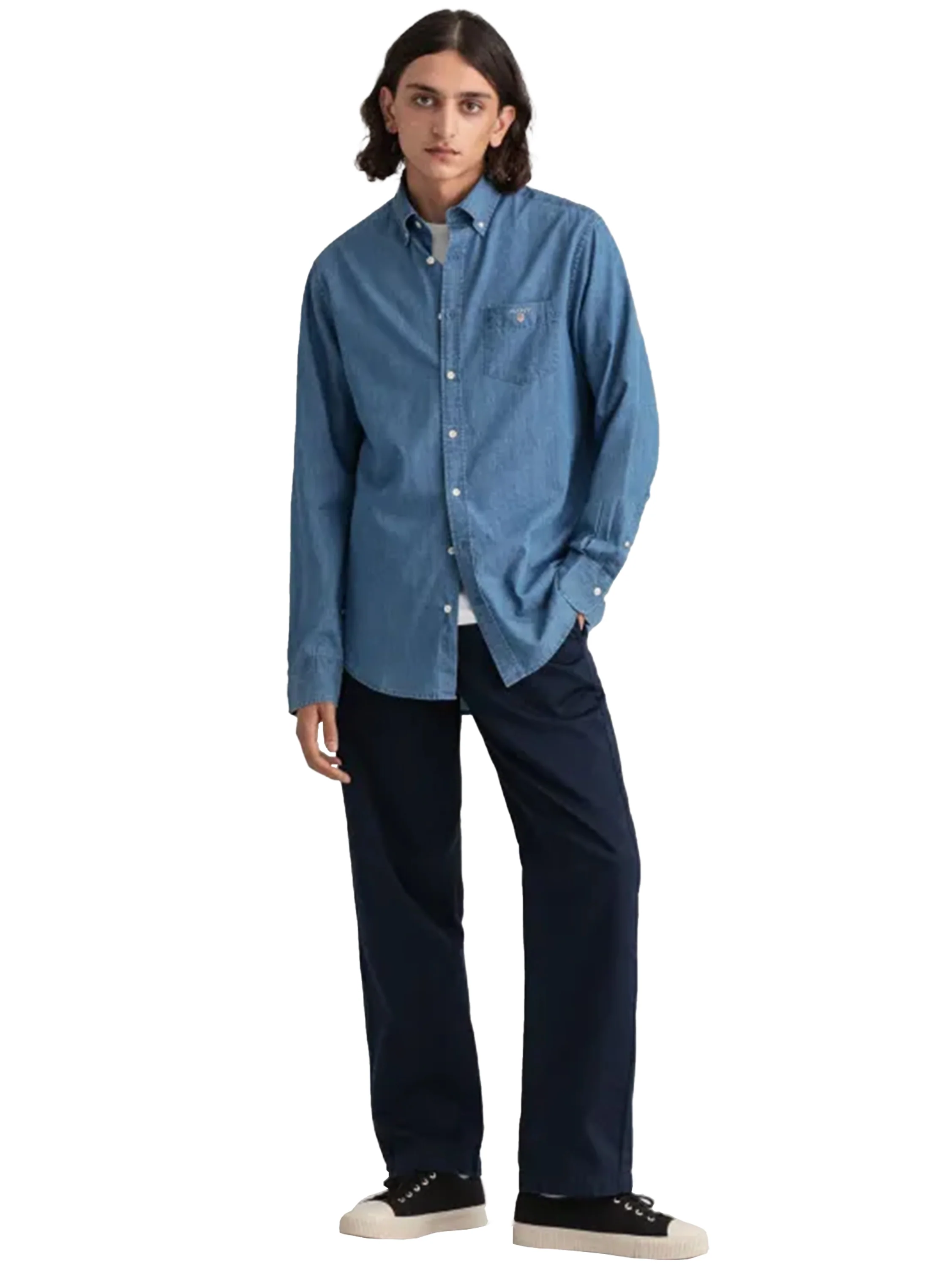 Gant Mens Regular Fit Shirts | The Indigo Shirt - Image 10