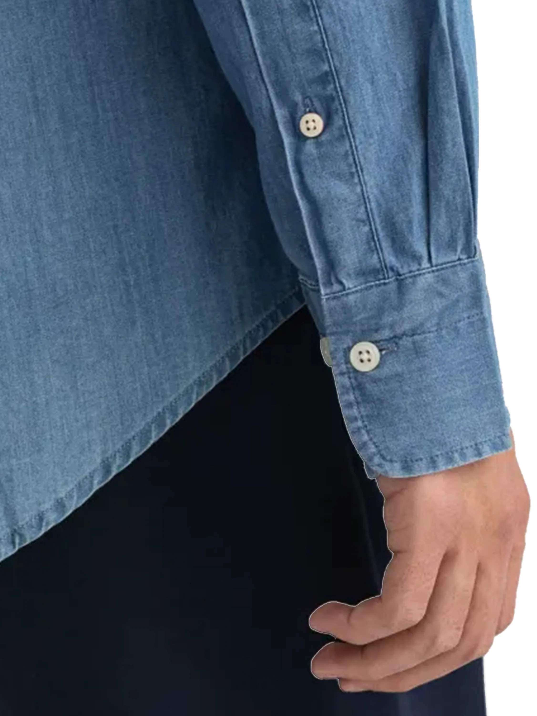 Gant Mens Regular Fit Shirts | The Indigo Shirt - Image 11