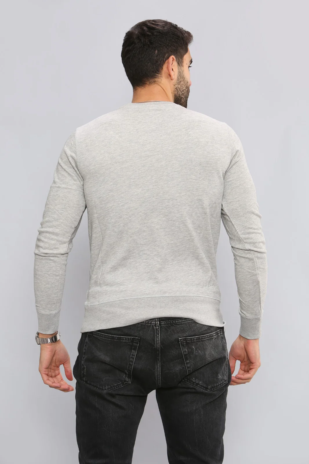 Gant Mens Long Sleeved Outlined Branded Sweatshirt - Image 5