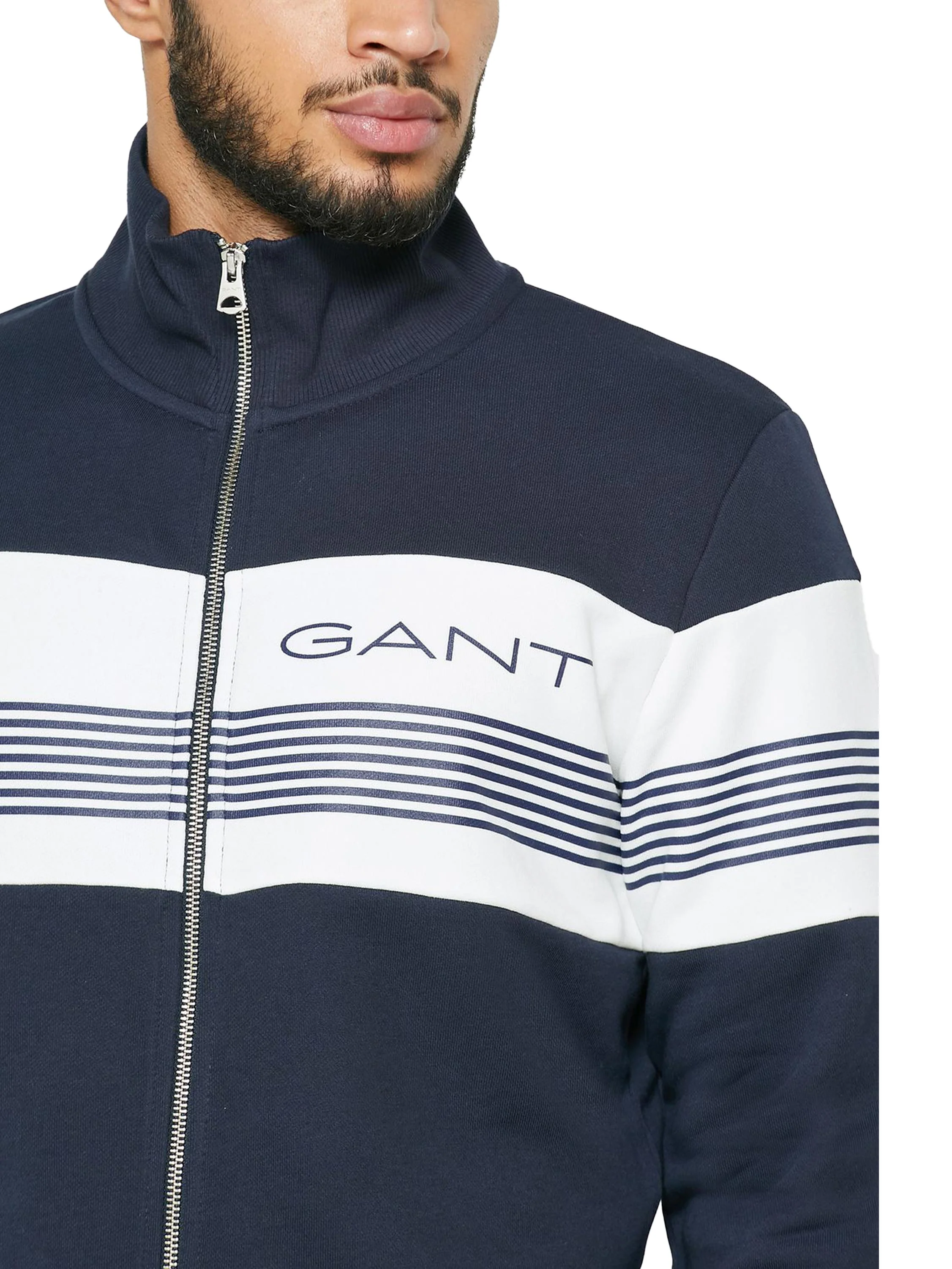 Gant | Mens Zip Through Sweatshirt - Image 10