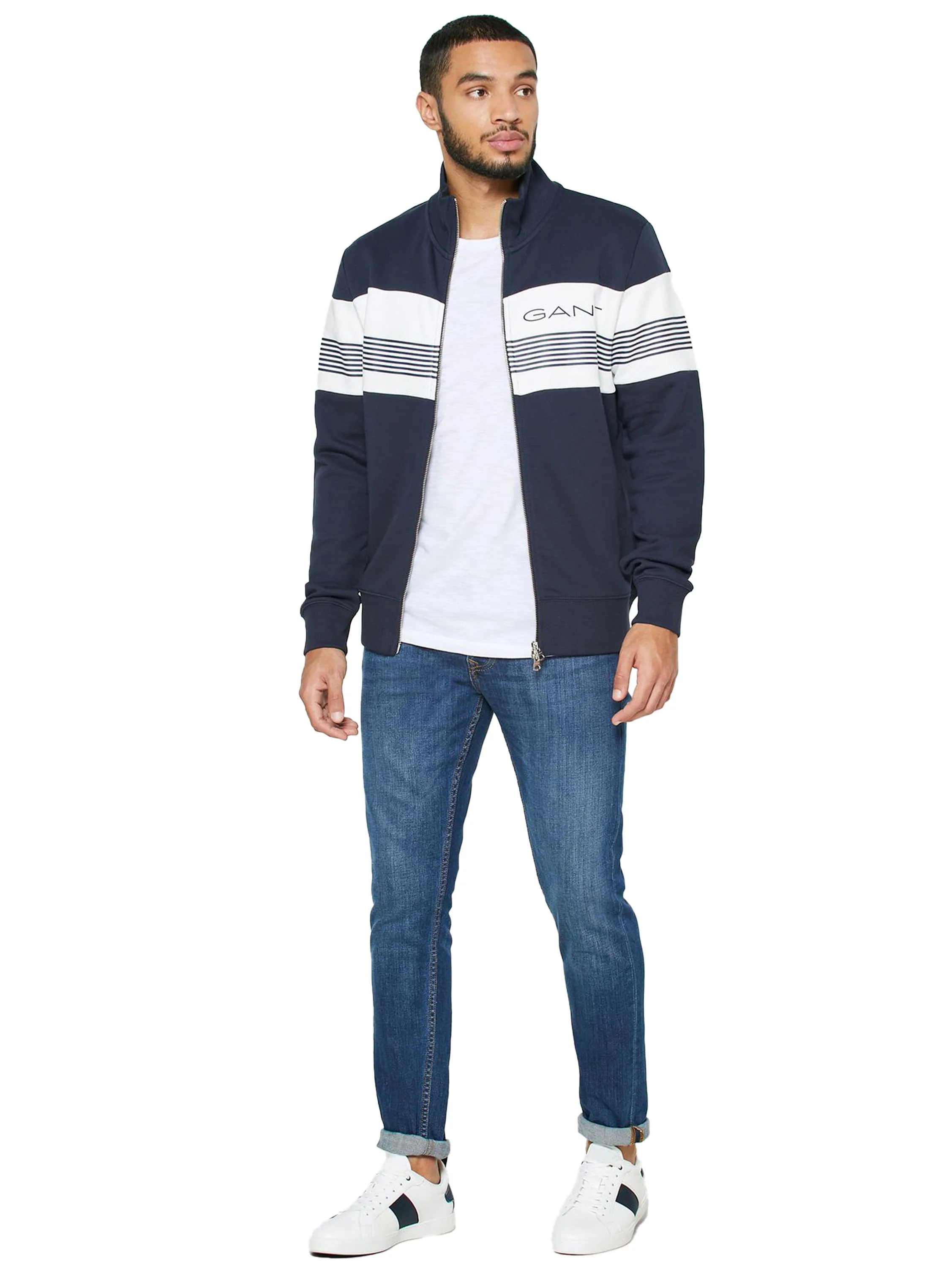 Gant | Mens Zip Through Sweatshirt - Image 15
