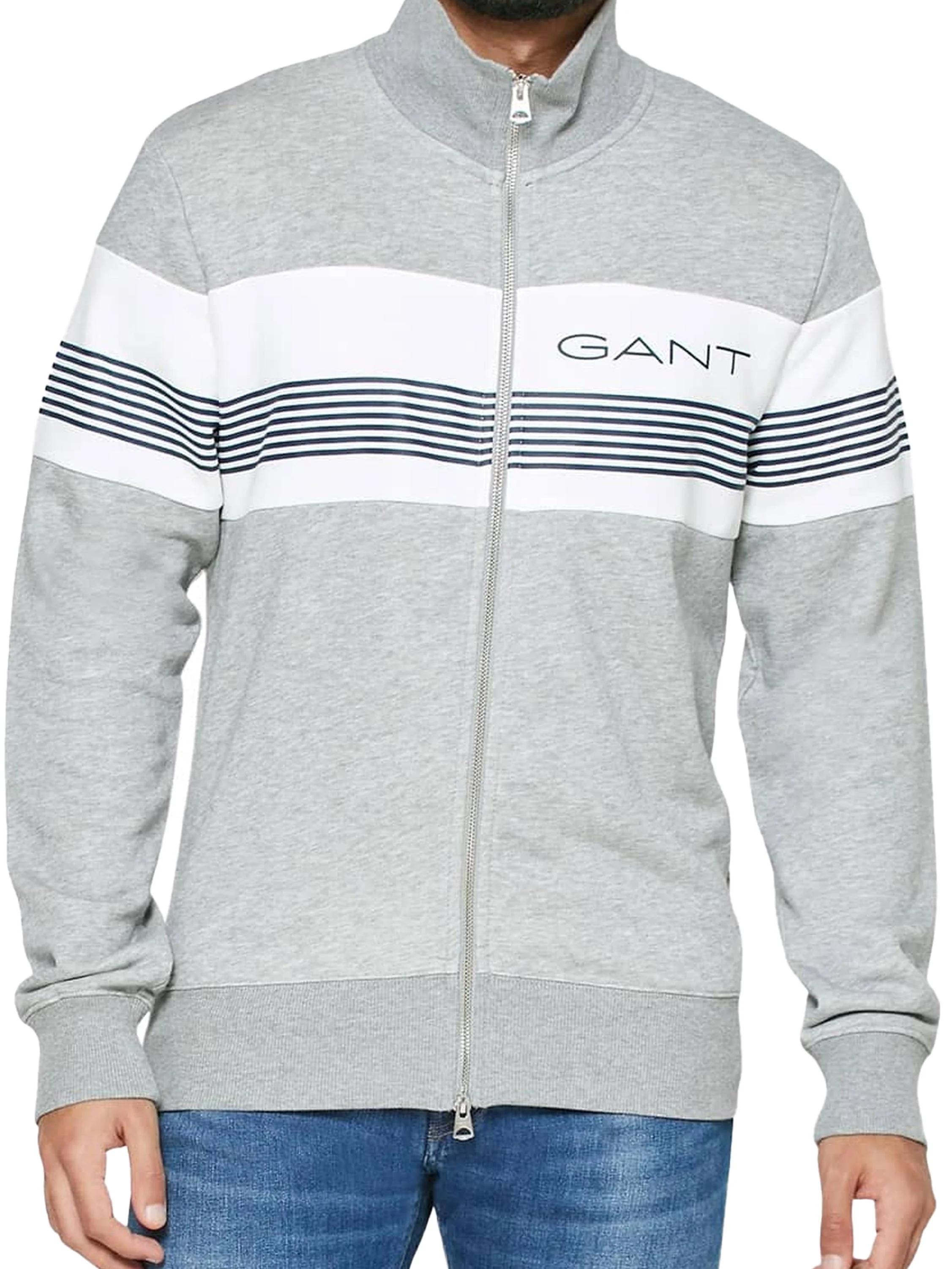 Gant | Mens Zip Through Sweatshirt - Image 3