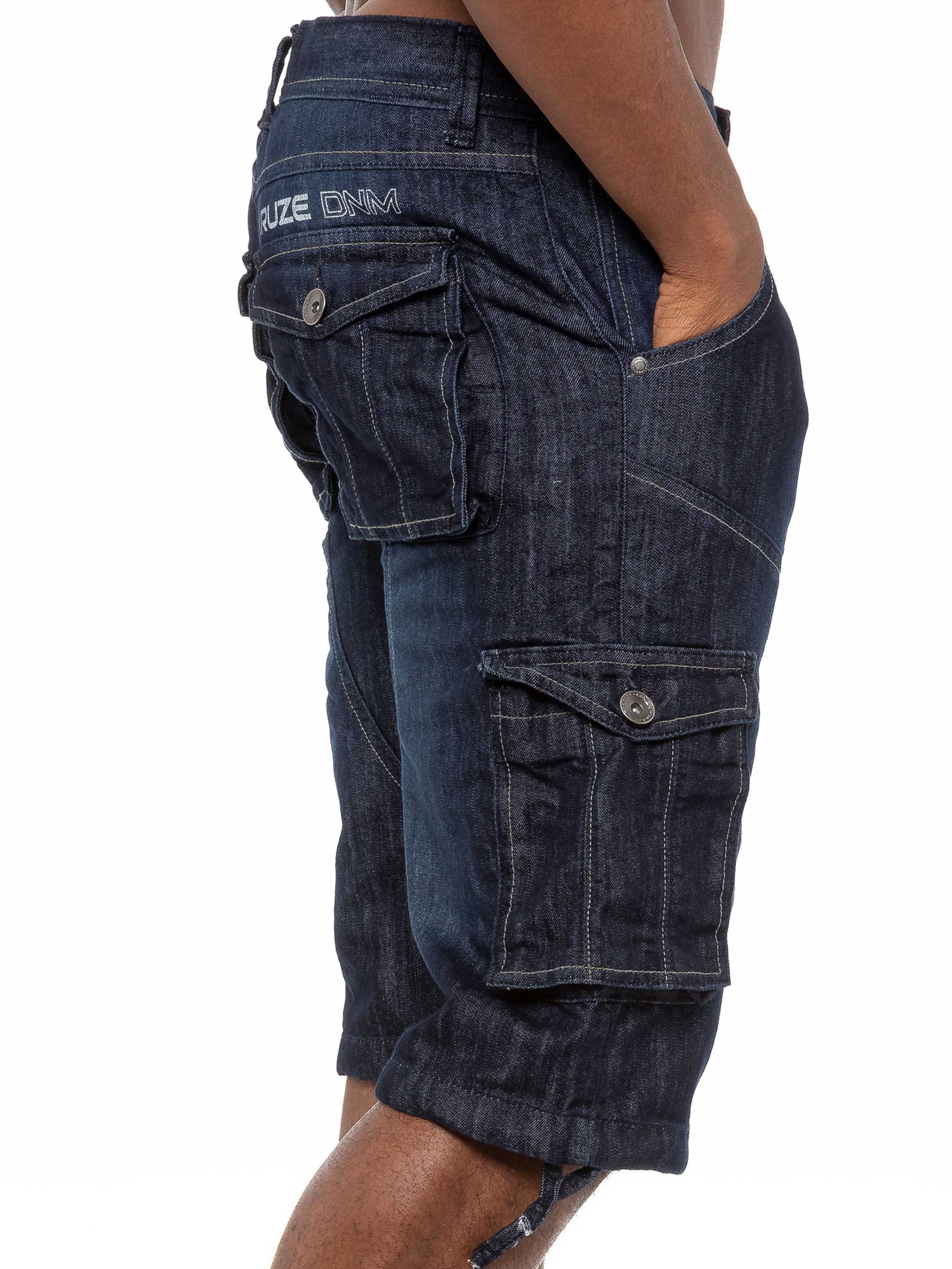 Kruze | Mens Cargo Denim Shorts - Image 14
