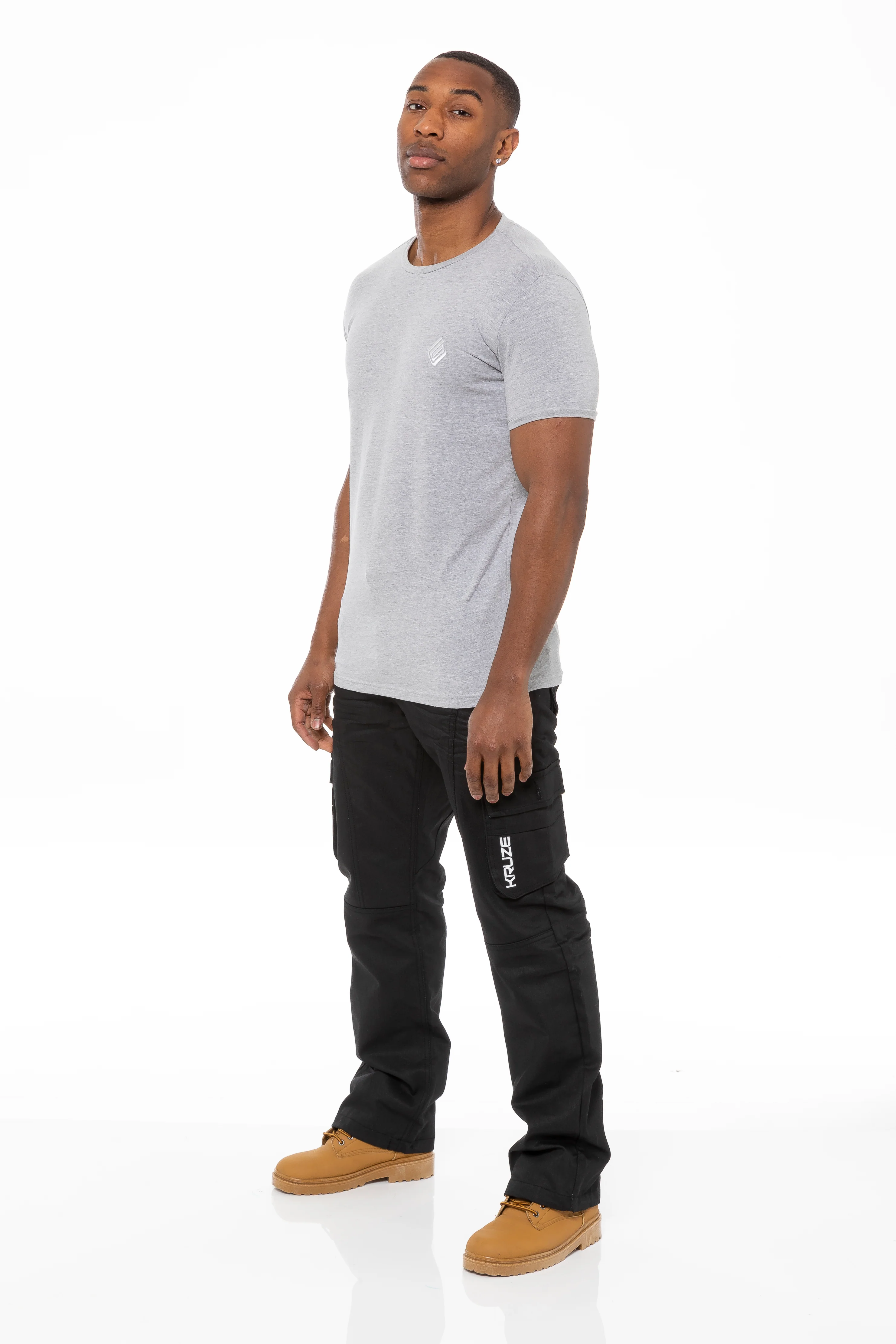 Kruze | Mens Cargo Combat Jeans - Image 13