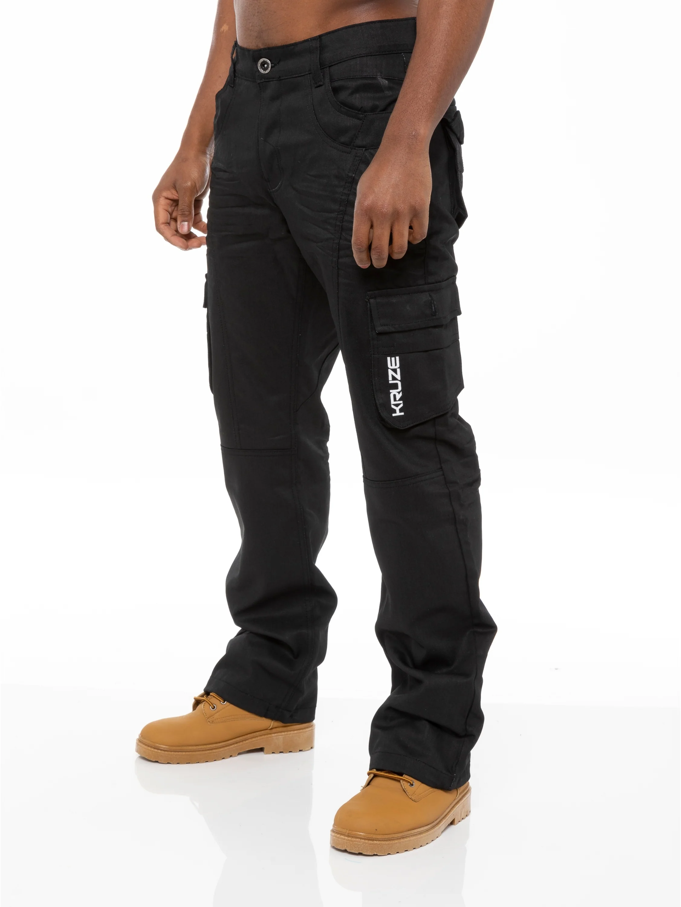 Kruze | Mens Cargo Combat Jeans - Image 7