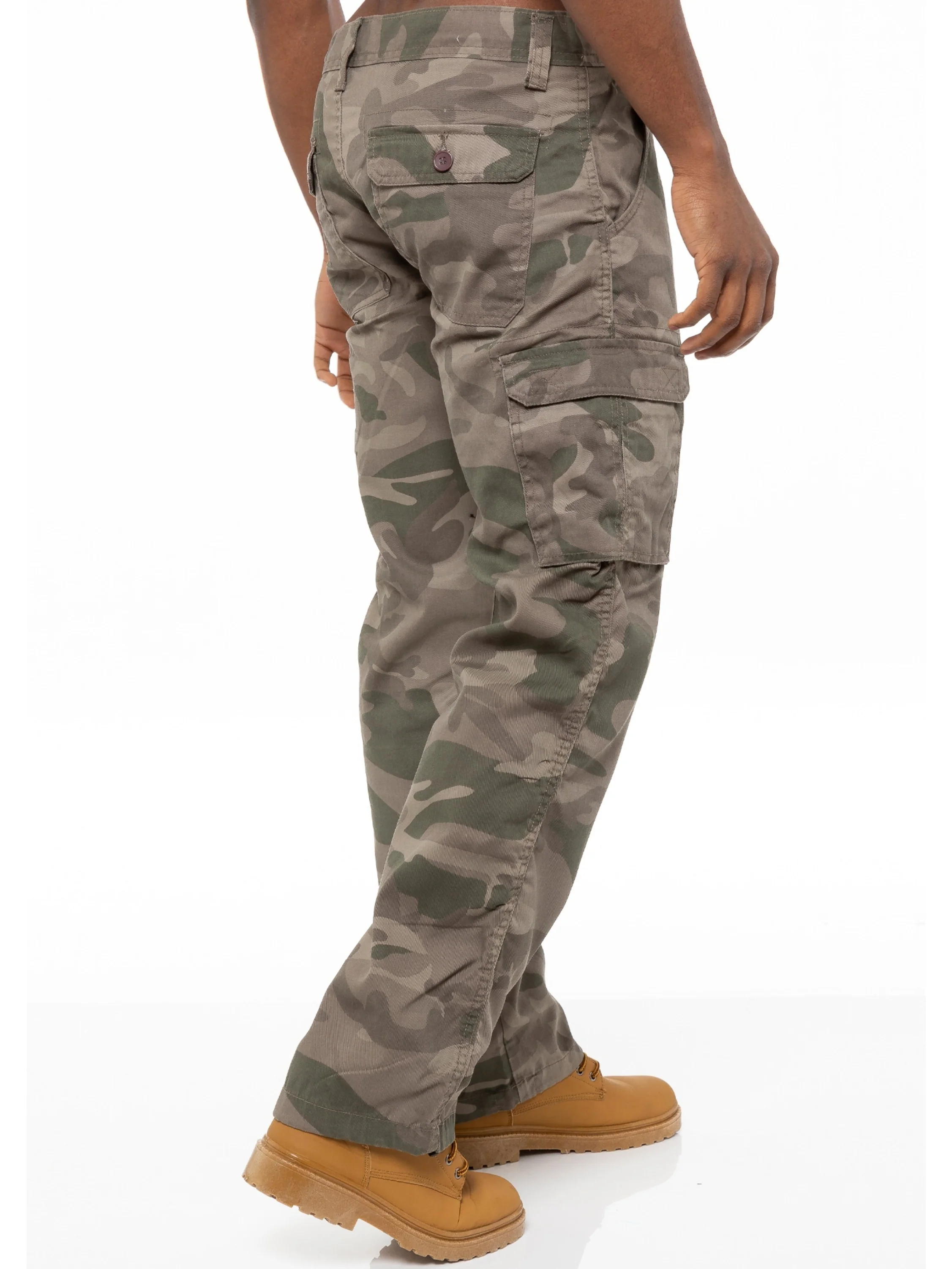 Kruze | Mens Cargo Camo Trousers - Image 10